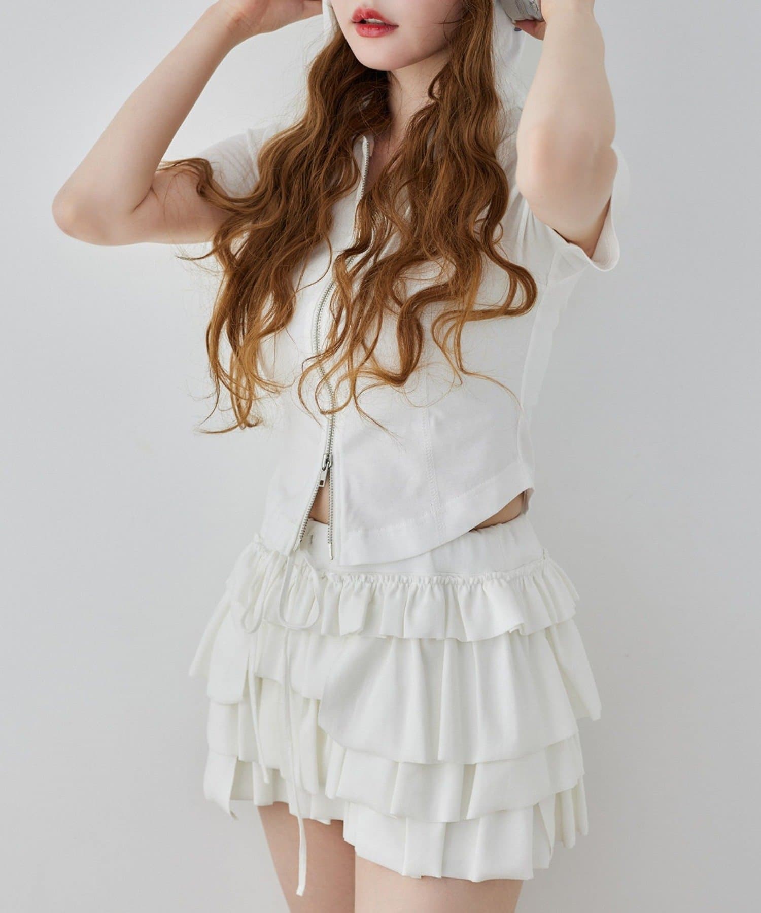 NICE CLAUP / OLIVE des OLIVE OUTLET(ナイスクラップ  / オリーブ デ オリーブ アウトレット) 【one after another】半袖パーカー