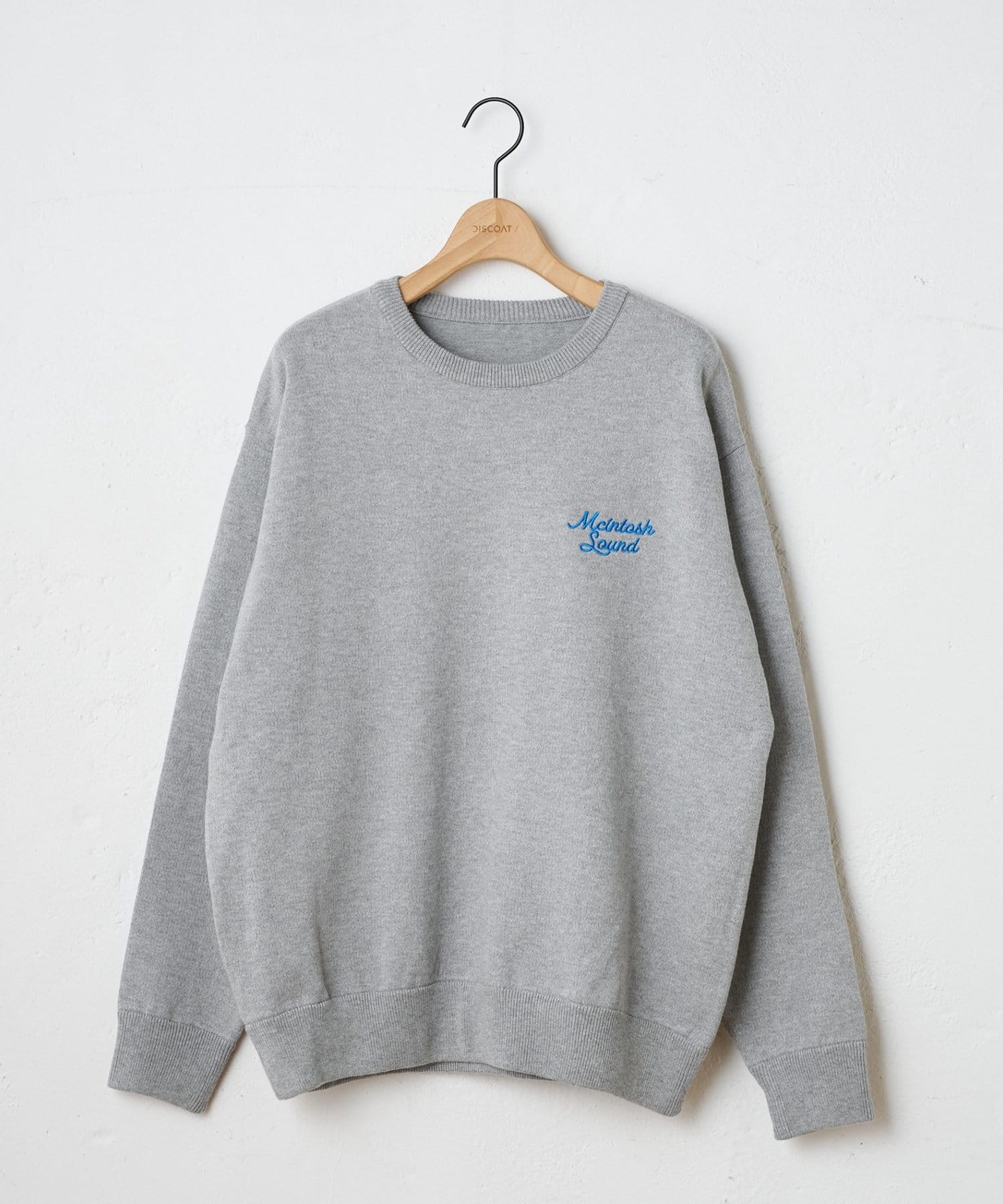 DISCOAT(ディスコート) 【Enlude】サガラ刺繍スウェットライクニット《ユニセックス》