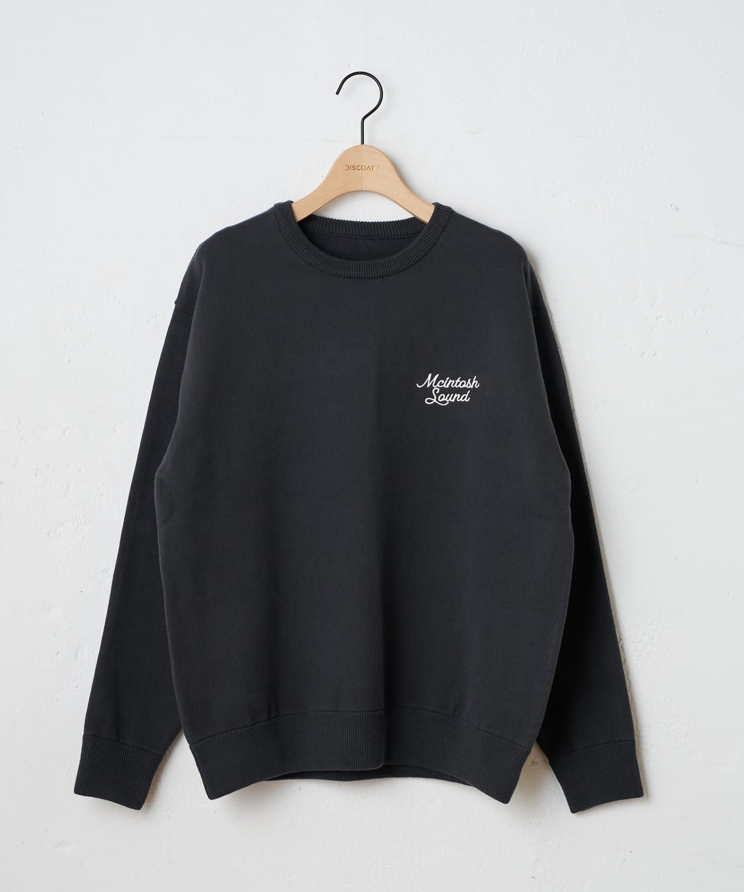 DISCOAT(ディスコート) 【Enlude】サガラ刺繍スウェットライクニット《ユニセックス》
