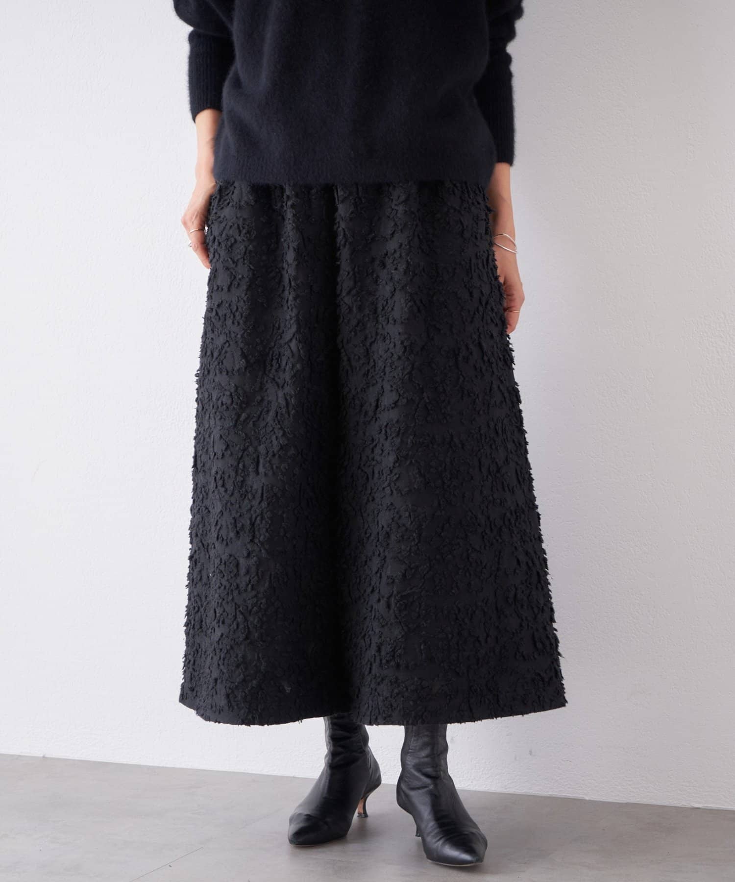 BEARDSLEY(ビアズリー) もこもこ花ジャガードキュロット《15 quinze》