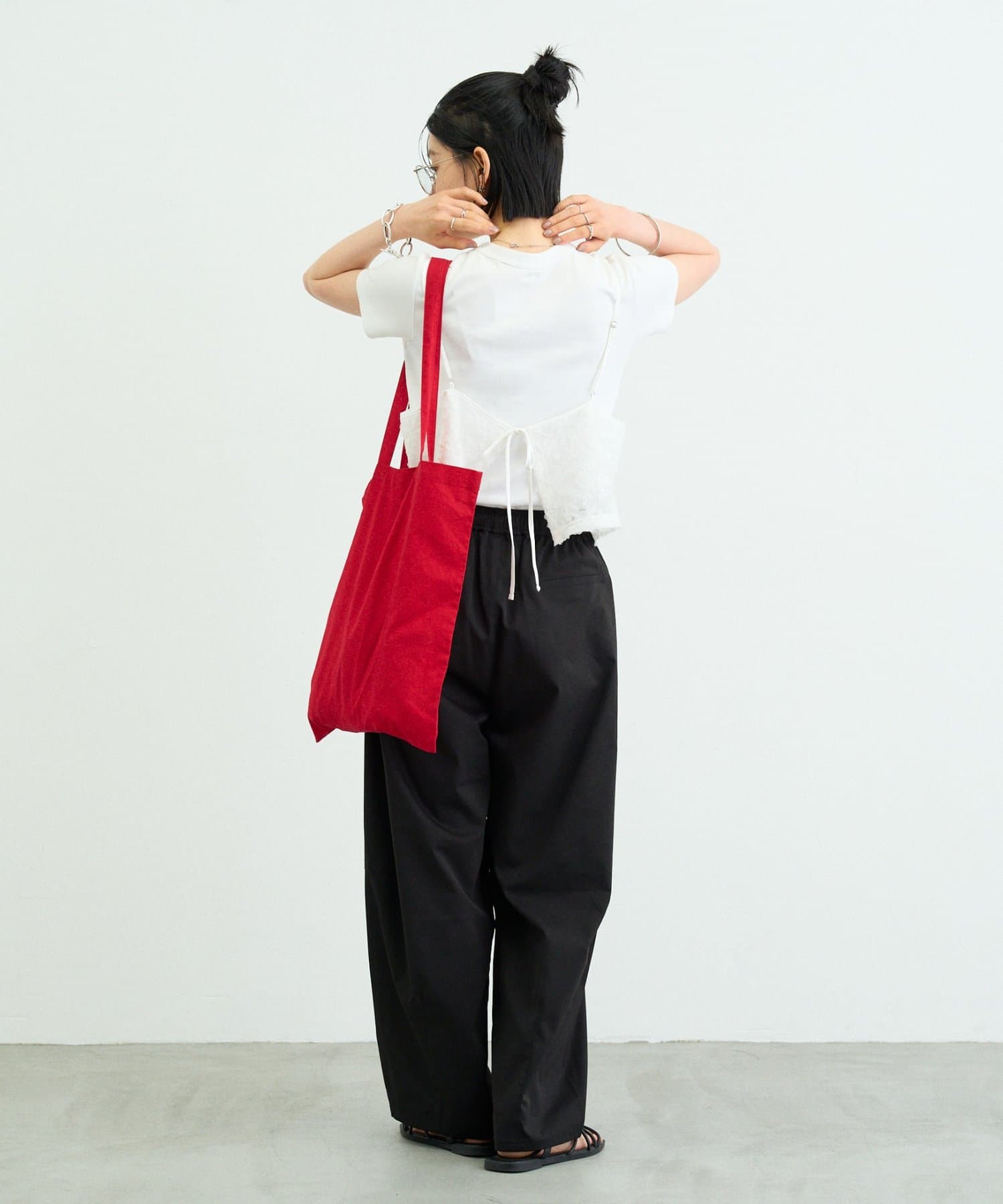 CIAOPANIC TYPY(チャオパニックティピー) 【WEB限定】切替バレルイージーパンツ