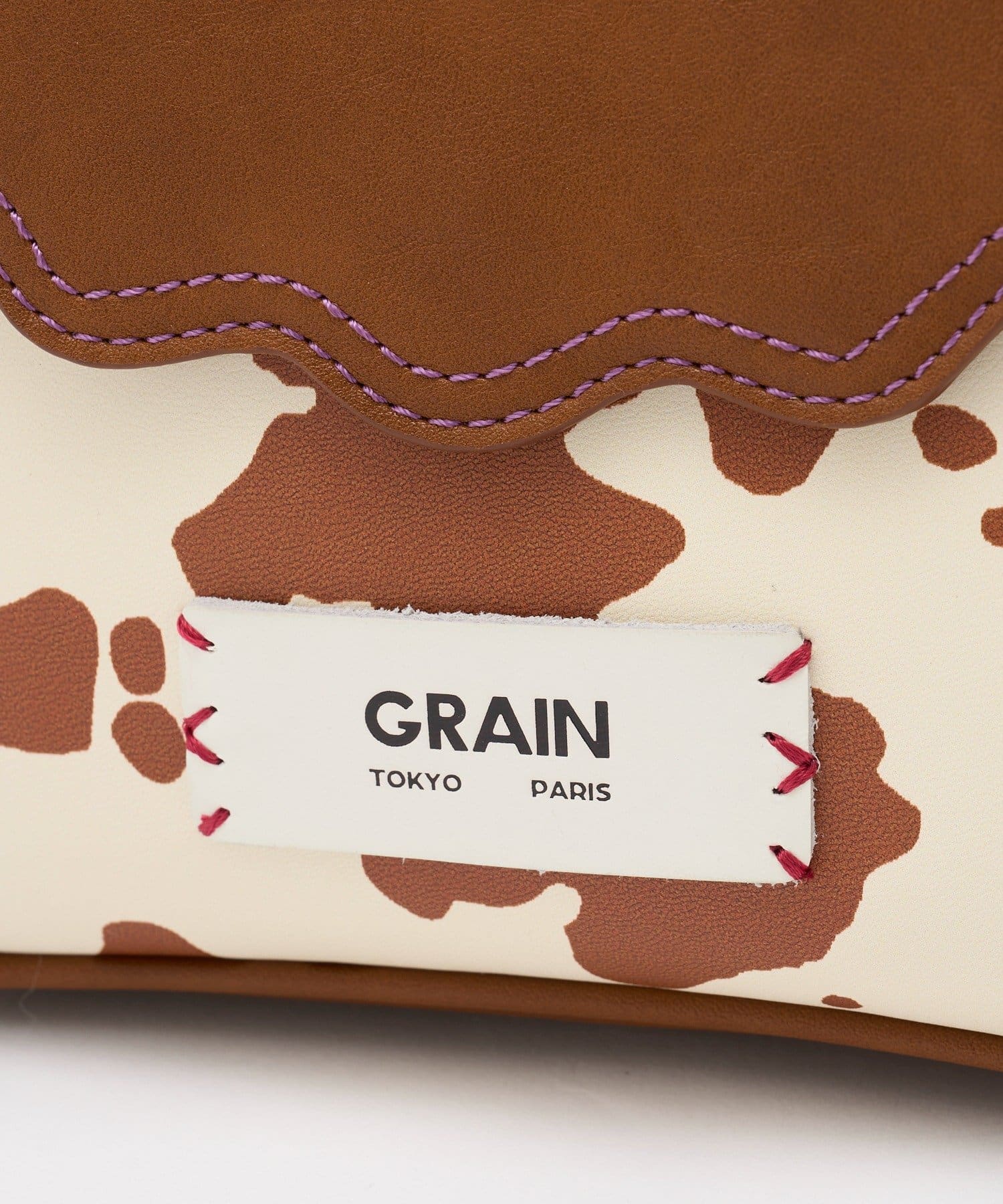 CIAOPANIC(チャオパニック) 【GRAIN/グレイン】カウ柄なみなみ2WAYバッグ