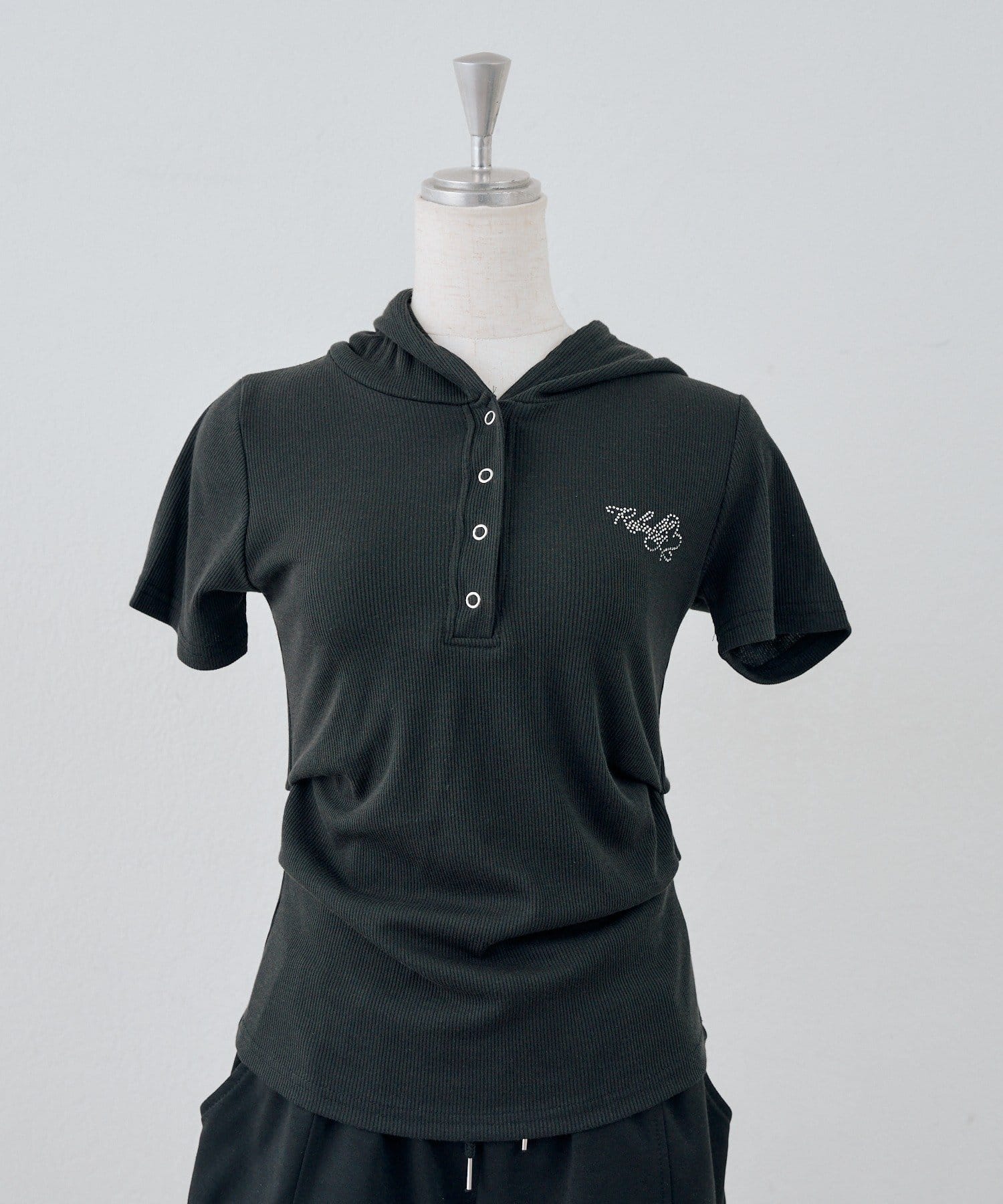 NICE CLAUP / OLIVE des OLIVE OUTLET(ナイスクラップ  / オリーブ デ オリーブ アウトレット) 【continuer】ヘンリーネックパーカーSETUP