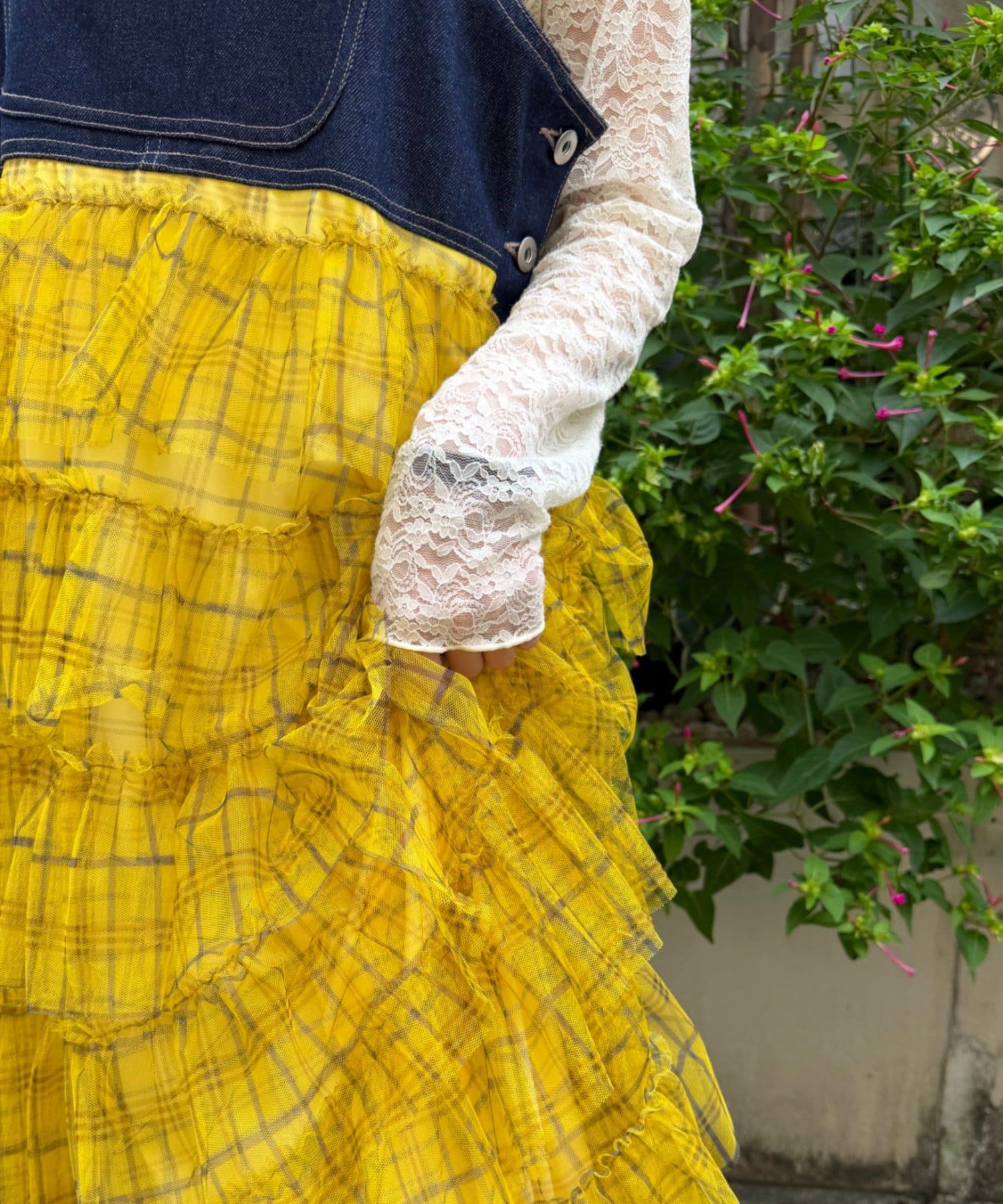 w closet(ダブルクローゼット) 《お気に入り登録累計1.5万越え》【新色追加】【一部カラー2サイズ展開に！】フリルティアードジャンパースカート