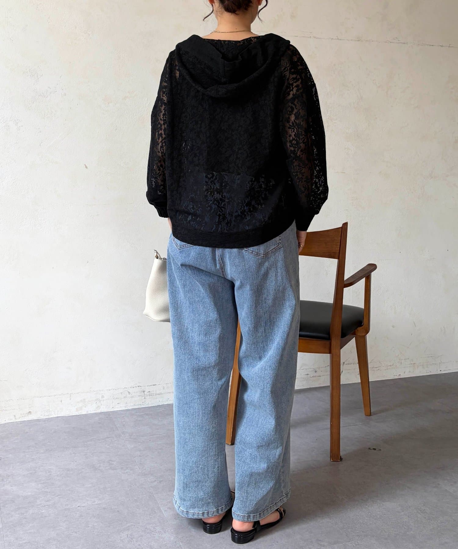 Chez toi(シェトワ) レースフードブルゾン