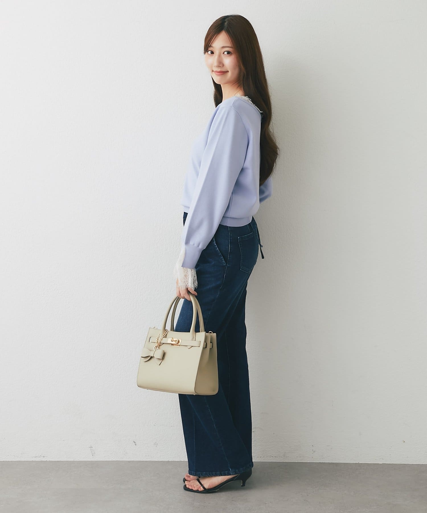 La boutique BonBon(ラブティックボンボン) レザーワイドトートバッグ
