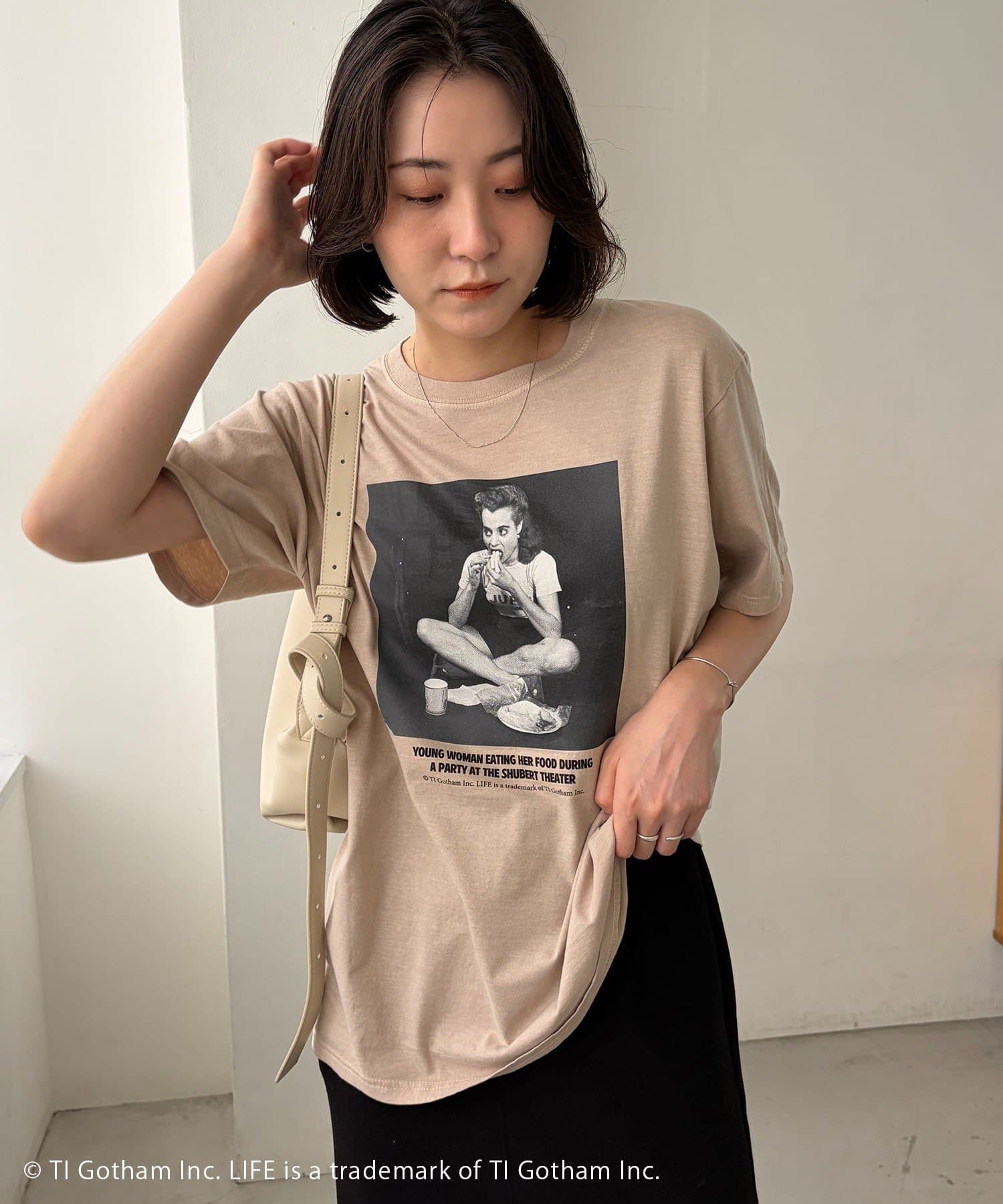 CAPRICIEUX LE'MAGE(カプリシュレマージュ) 〈GOOD ROCK SPEED〉EATING PHOTO Tシャツ