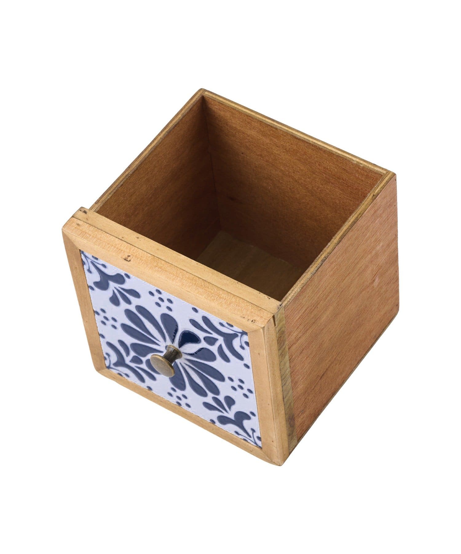 salut!(サリュ) 2wayタイル3連引き出しボックス／natural tile