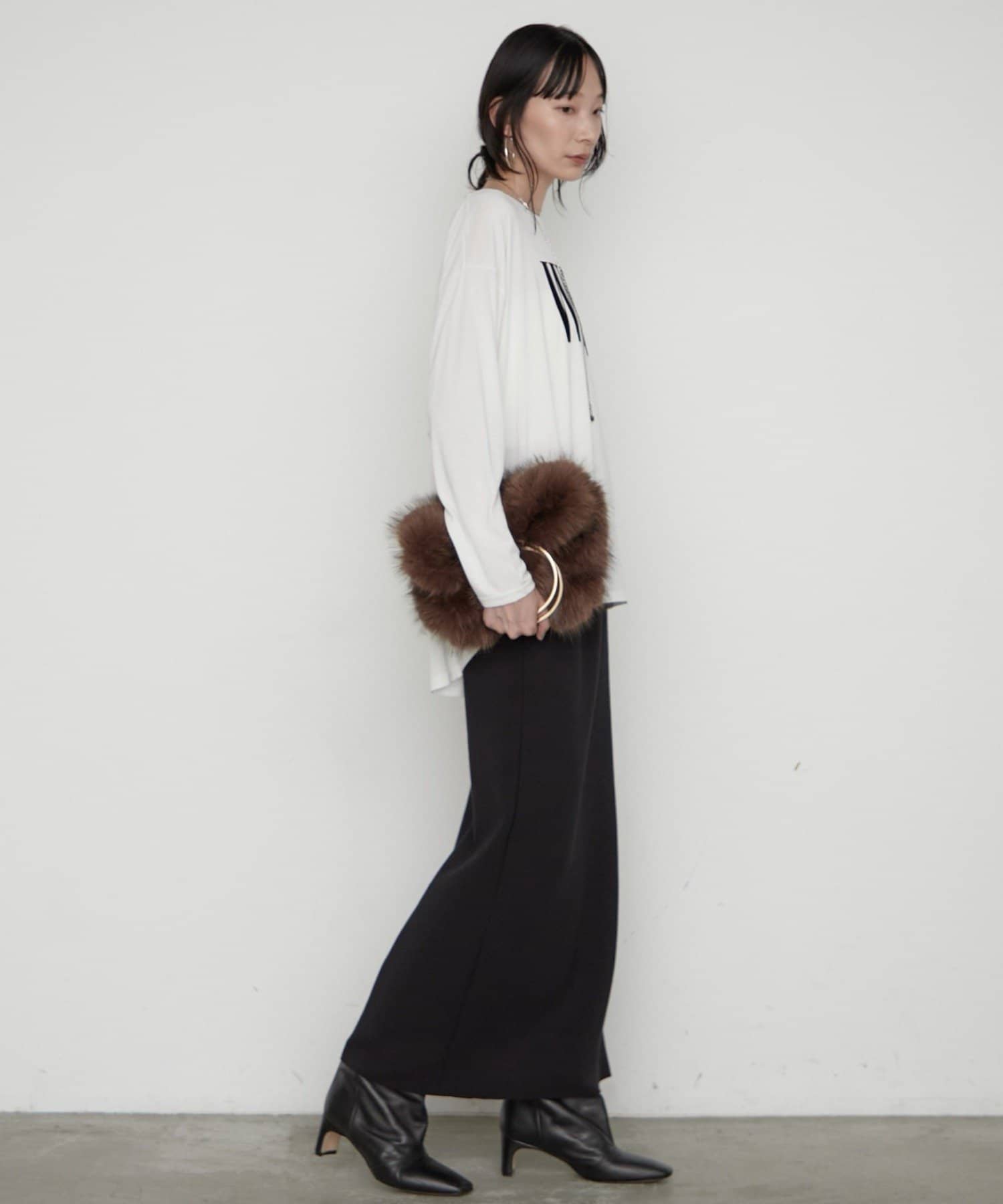 LOUNGEDRESS(ラウンジドレス) 《WEB限定/3サイズ展開》ポンチZIPスカート