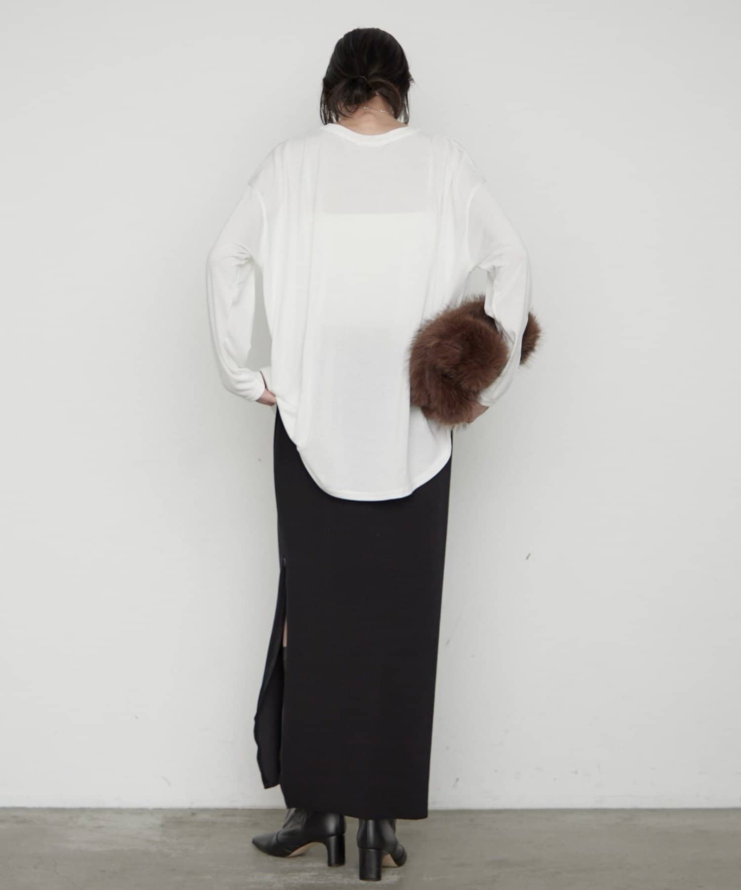 LOUNGEDRESS(ラウンジドレス) 《WEB限定/3サイズ展開》ポンチZIPスカート