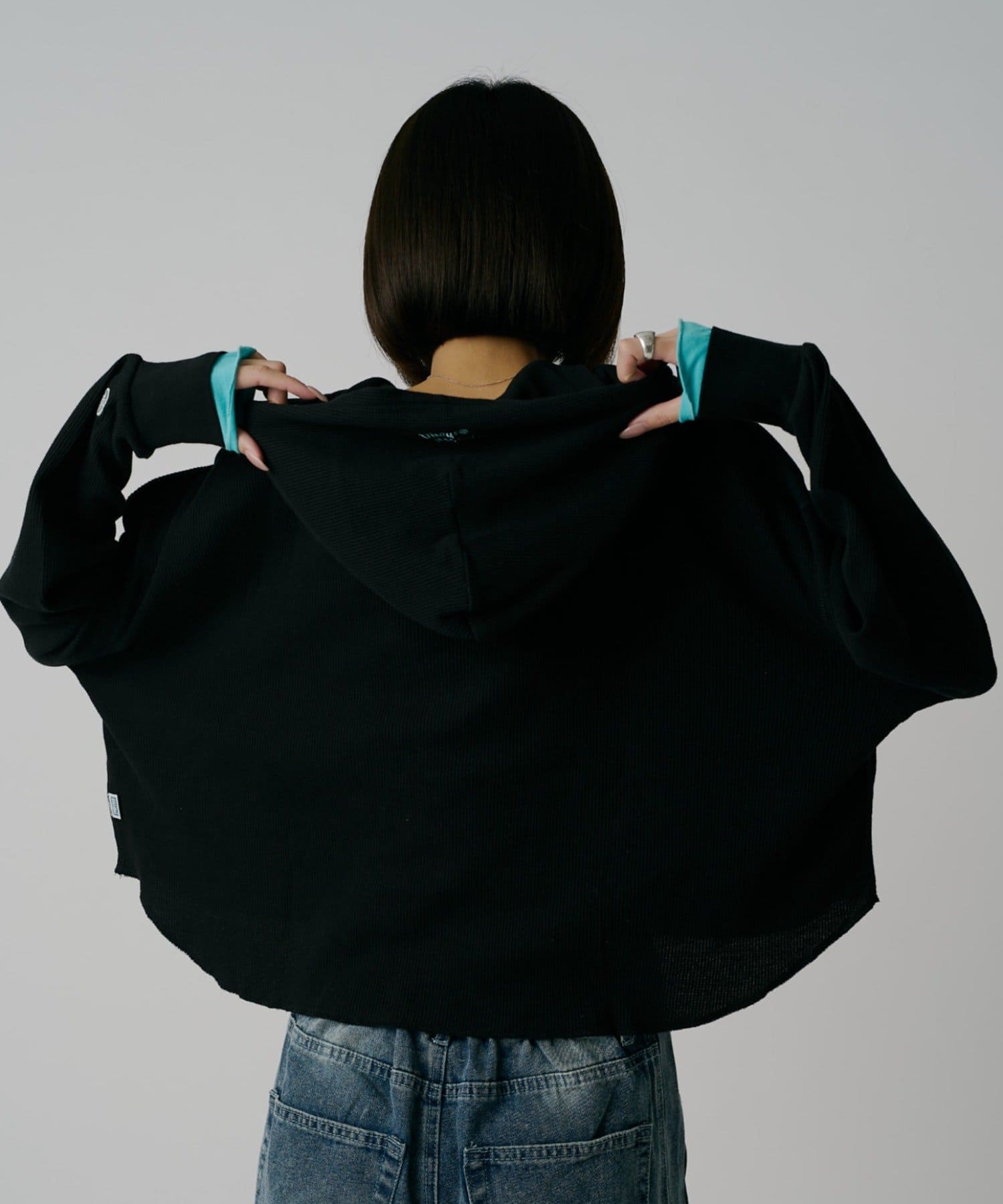 -goocy-(グーシー) 【DISCUS】ワッフルヘンリーフーディ