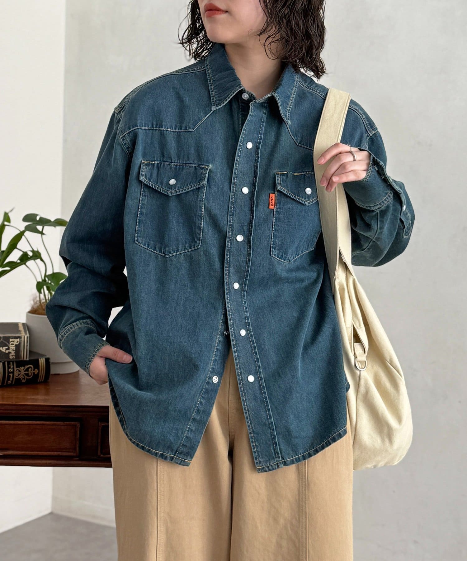 CPCM(シーピーシーエム) USAコットンウエスタンシャツ