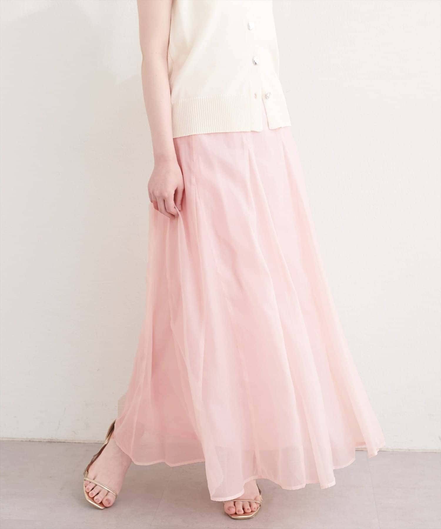 NICE CLAUP / OLIVE des OLIVE OUTLET(ナイスクラップ  / オリーブ デ オリーブ アウトレット) 【natural couture】シアープリントスカート
