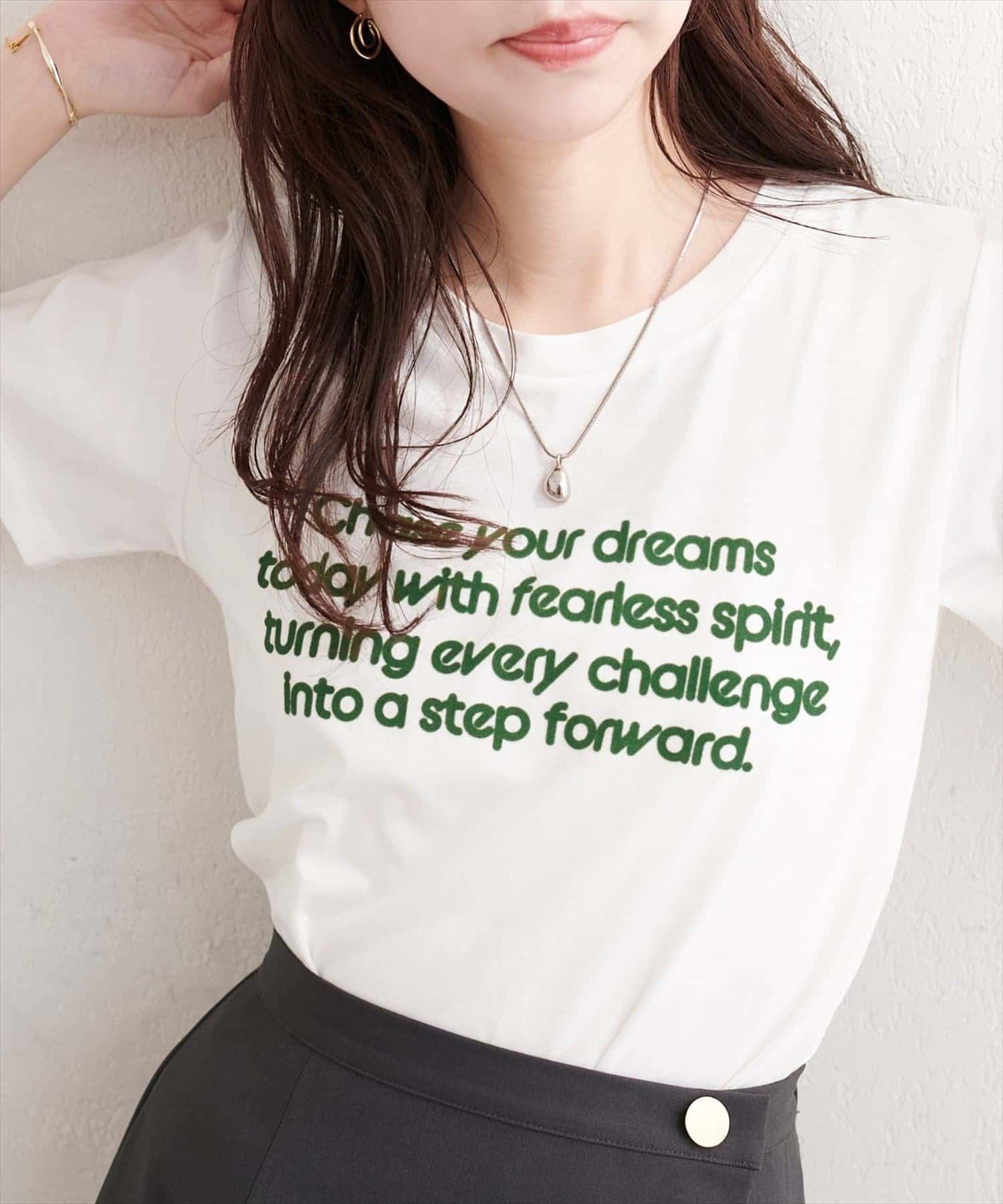NICE CLAUP / OLIVE des OLIVE OUTLET(ナイスクラップ  / オリーブ デ オリーブ アウトレット) 【natural couture】ロッキーロゴTEE
