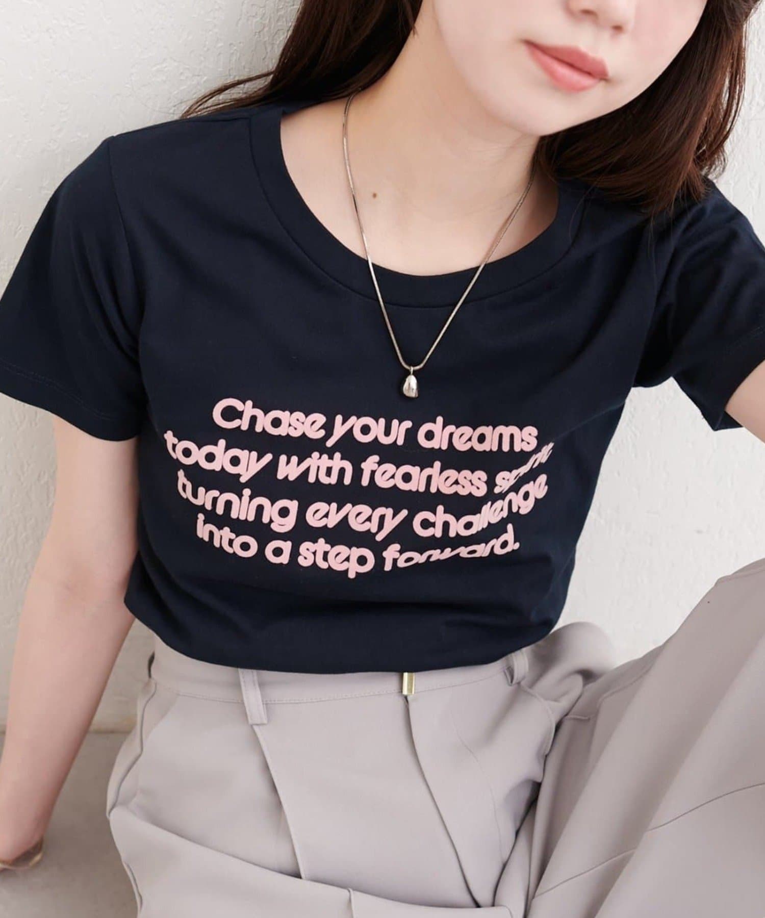 NICE CLAUP / OLIVE des OLIVE OUTLET(ナイスクラップ  / オリーブ デ オリーブ アウトレット) 【natural couture】ロッキーロゴTEE