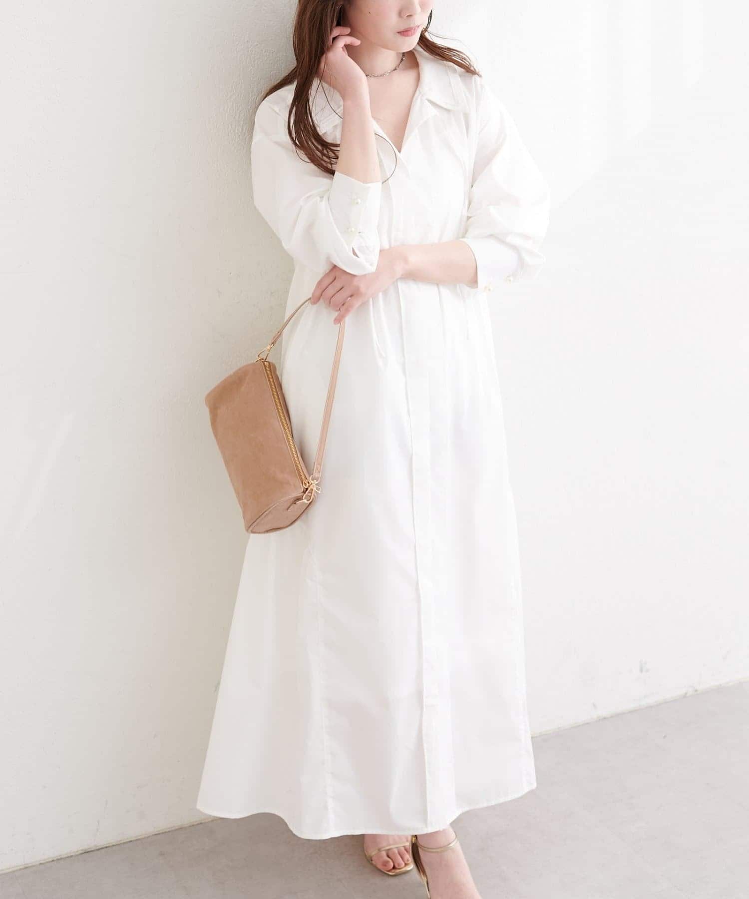 NICE CLAUP / OLIVE des OLIVE OUTLET(ナイスクラップ  / オリーブ デ オリーブ アウトレット) 【natural couture】マルチWAYシャツワンピ
