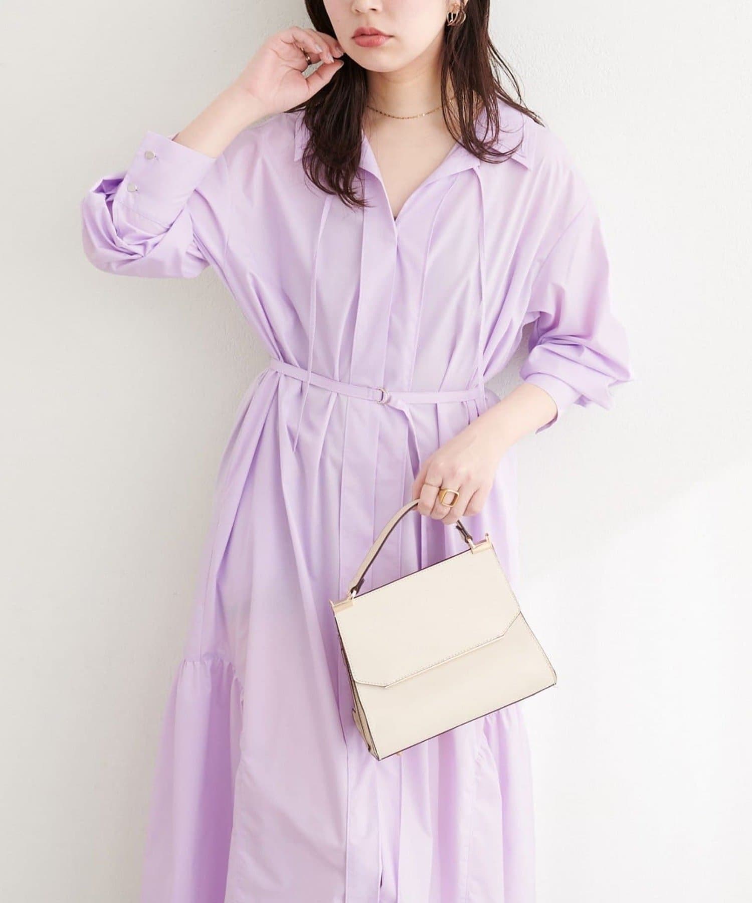 NICE CLAUP / OLIVE des OLIVE OUTLET(ナイスクラップ  / オリーブ デ オリーブ アウトレット) 【natural couture】マルチWAYシャツワンピ
