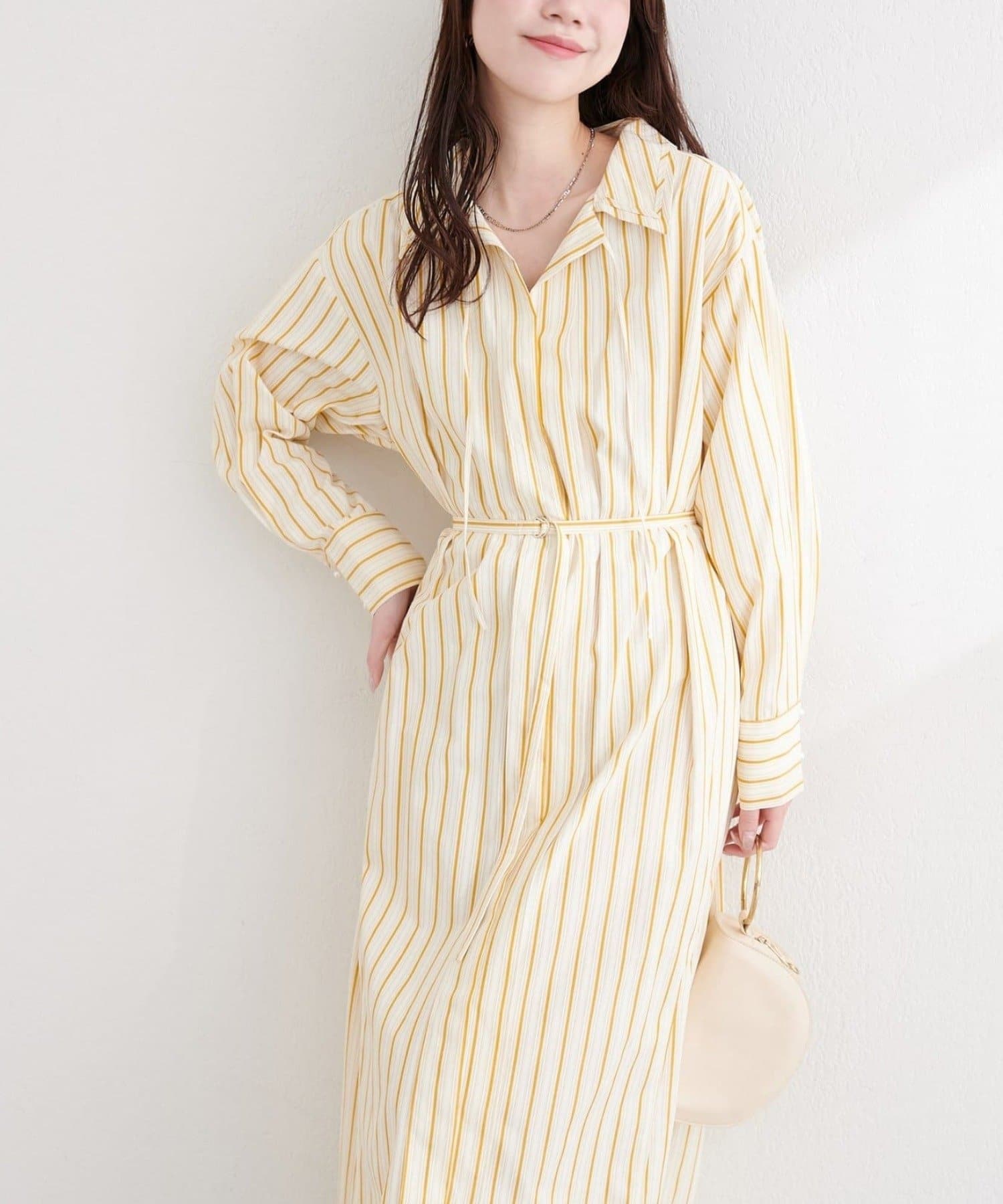 NICE CLAUP / OLIVE des OLIVE OUTLET(ナイスクラップ  / オリーブ デ オリーブ アウトレット) 【natural couture】マルチWAYシャツワンピ