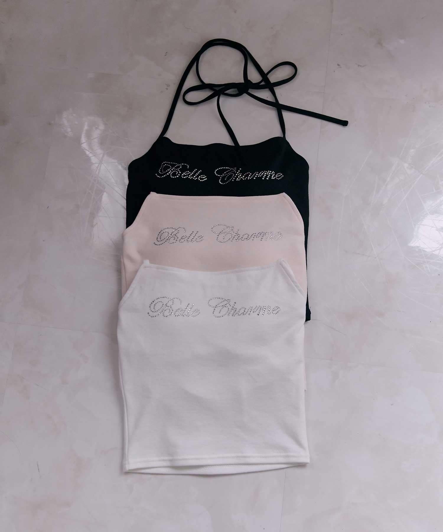 Belle Charme(ベルシャルム) Jewel Logo Halter Inner