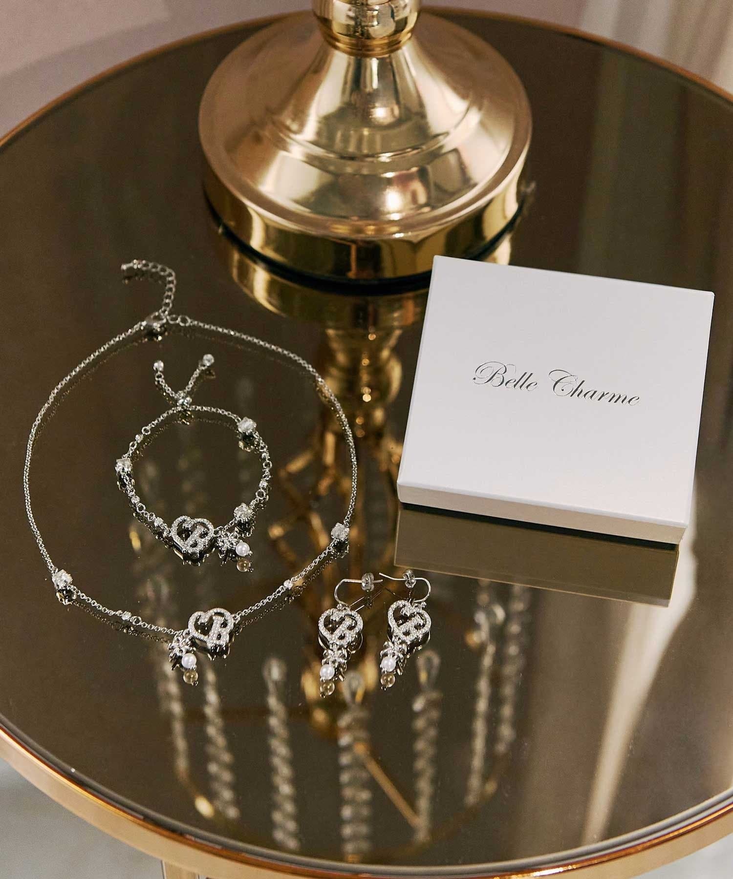 Belle Charme(ベルシャルム) Crystal Logo Bracelet