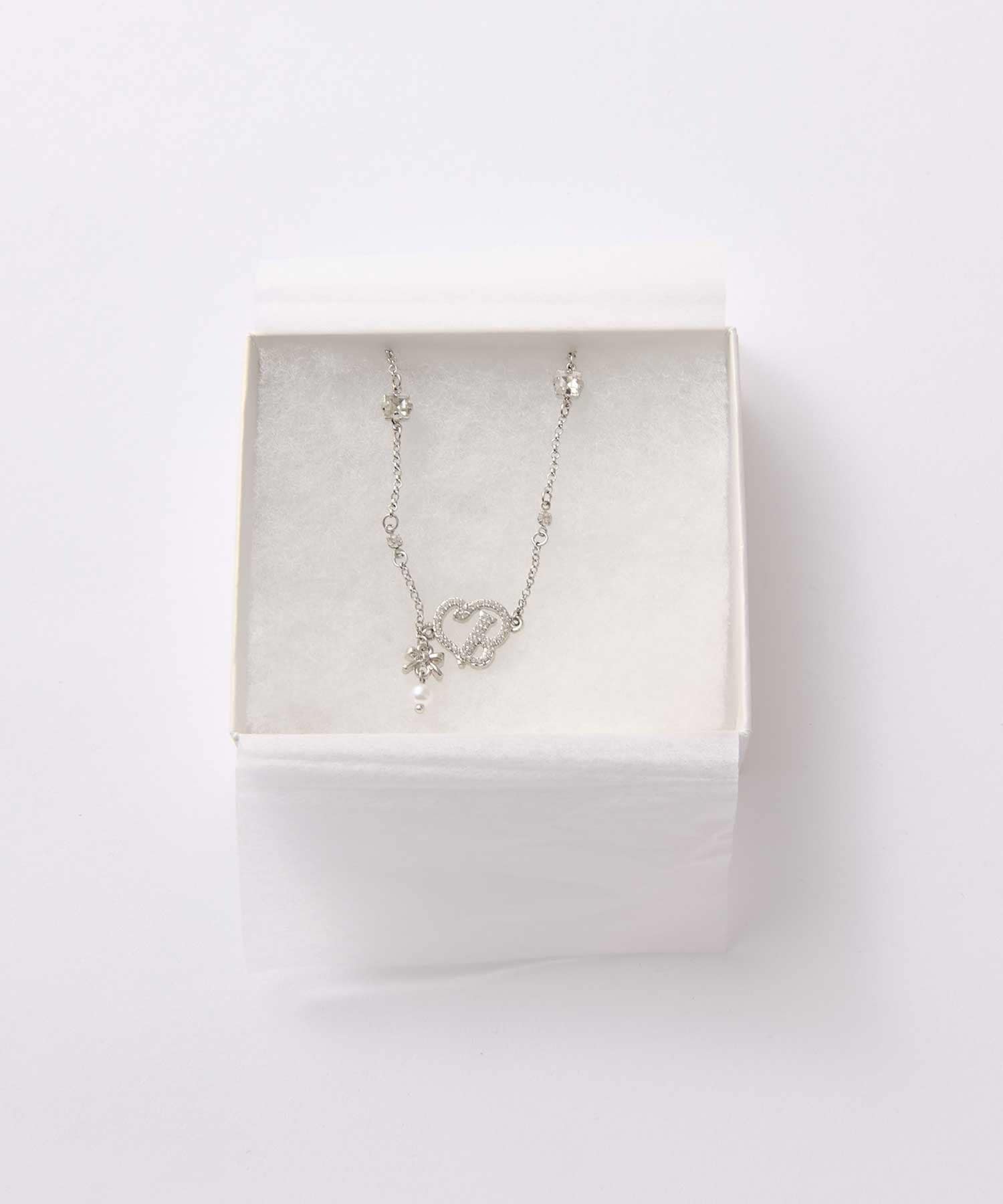 Belle Charme(ベルシャルム) Crystal Logo Necklace