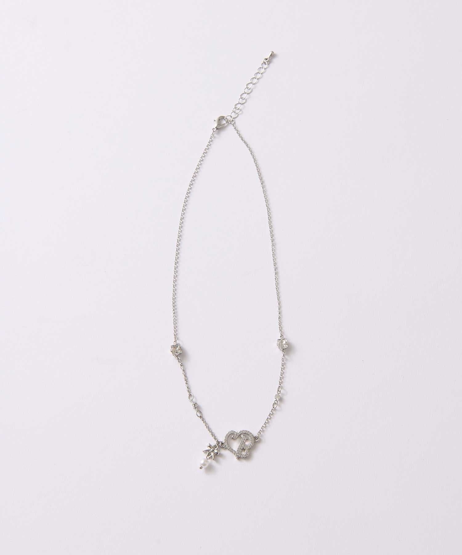 Belle Charme(ベルシャルム) Crystal Logo Necklace