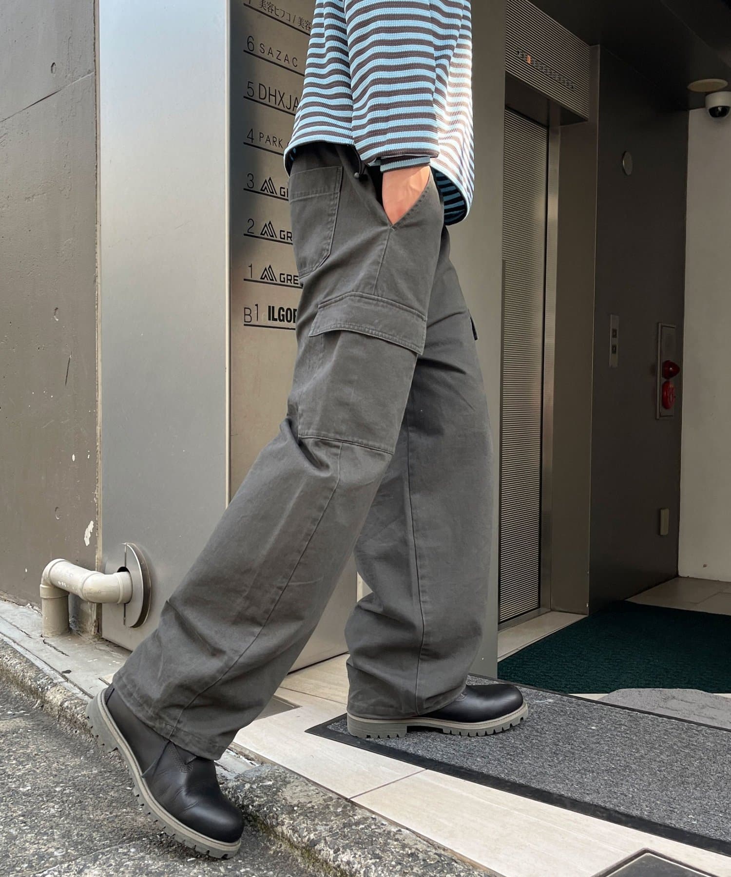 CIAOPANIC(チャオパニック) ツイルカーブカーゴパンツ