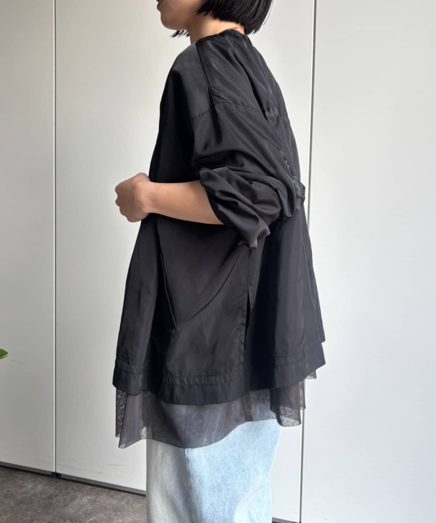 Jena　espace merveilleux(ジェナ　エスパスメルヴェイユ) 裾チュールブルゾン