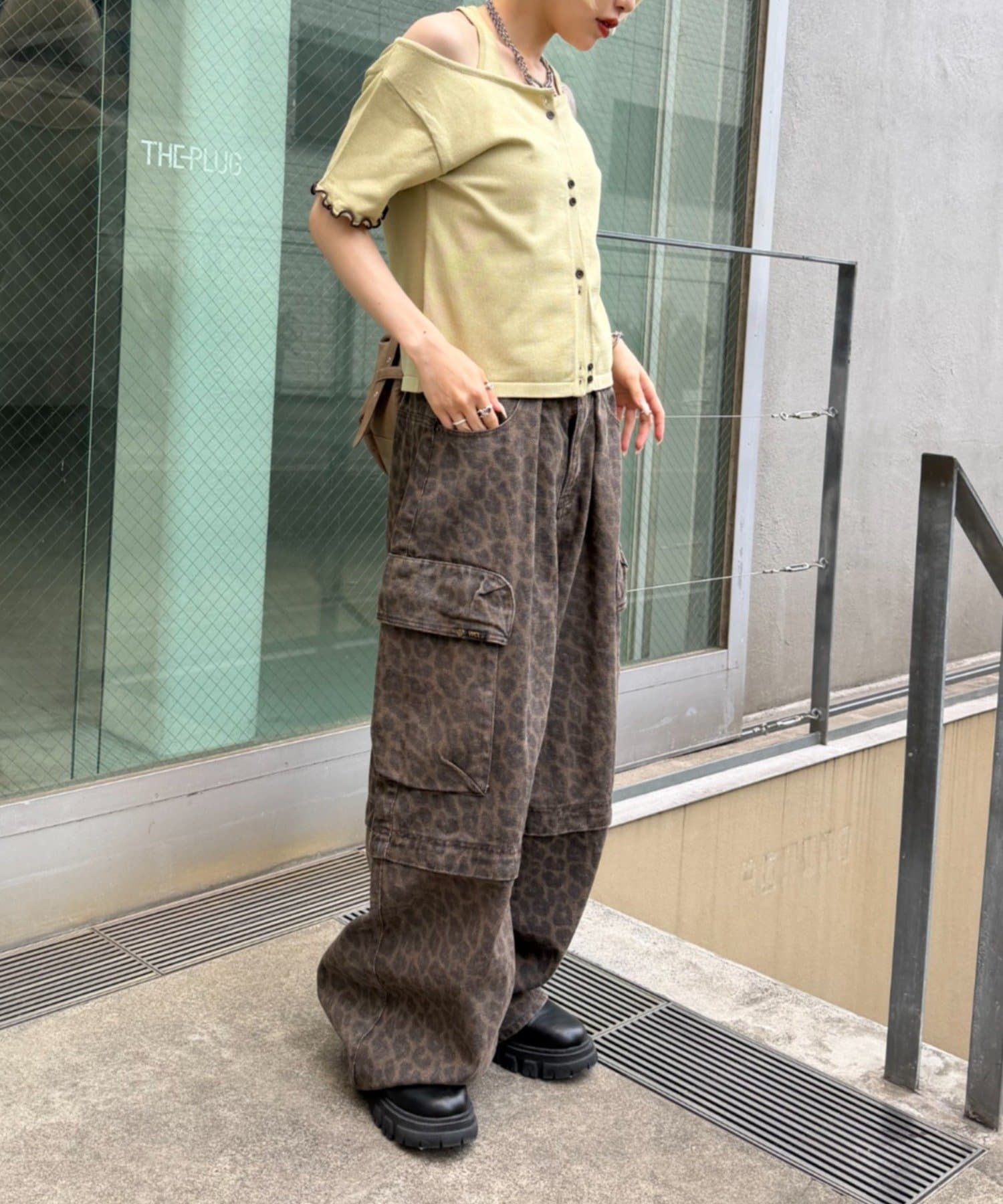 OUTLET(アウトレット) 【w closet】ホルタードッキングレイヤードニットT 夏服