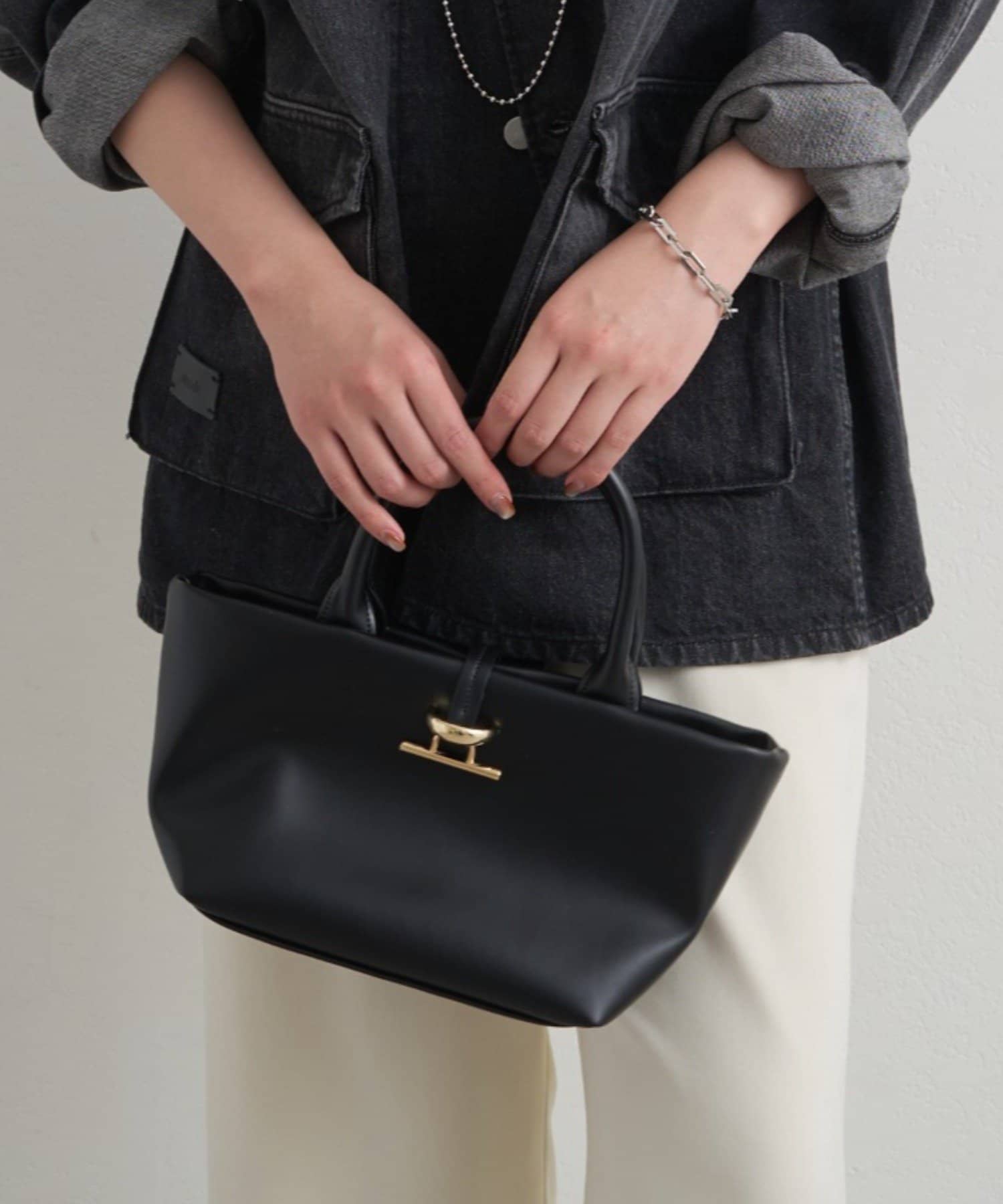 OUTLET(アウトレット) 【Loungedress】メタルトグルミニトートBag