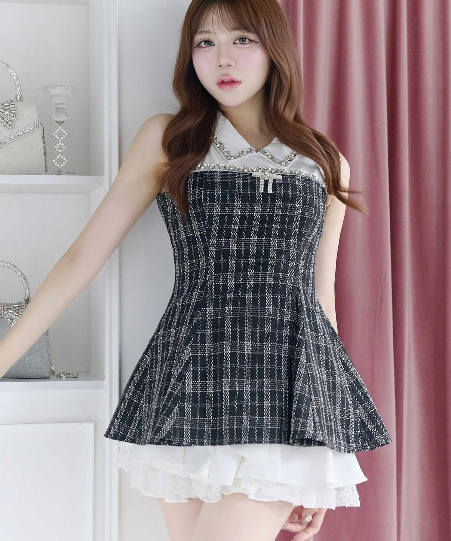 Belle Charme(ベルシャルム) Jewel Peplum Tops