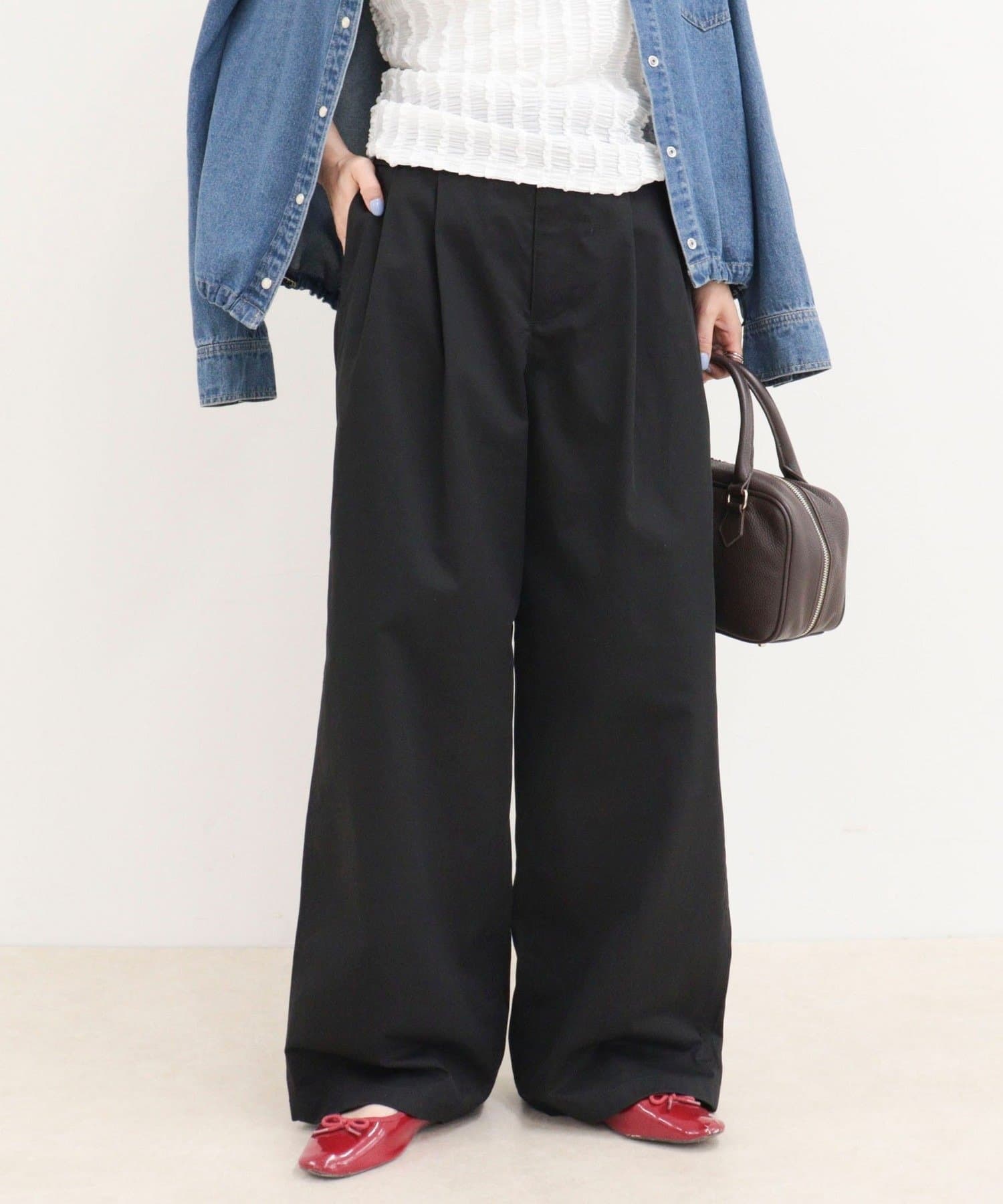 FREDY & GLOSTER(フレディ アンド グロスター) ボリュームデザインチノパンツ