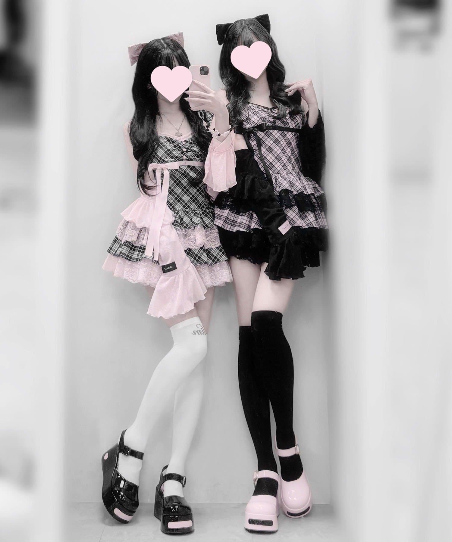 OLIVE des OLIVE(オリーブ デ オリーブ) 【インフルエンサー企画】miko ribbon check onepiece