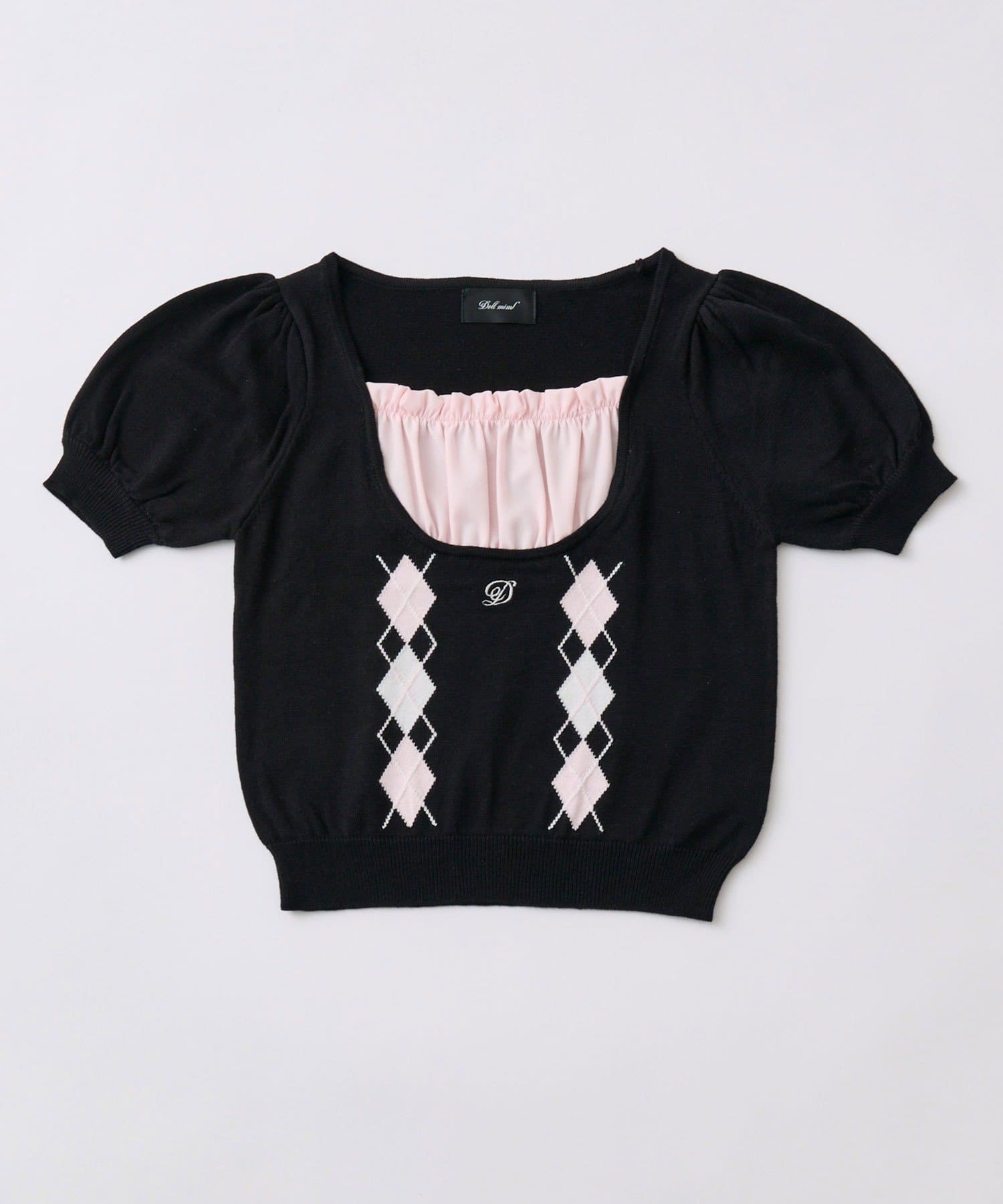 インフルエンサー企画】miko argyle knit tops | OLIVE des OLIVE