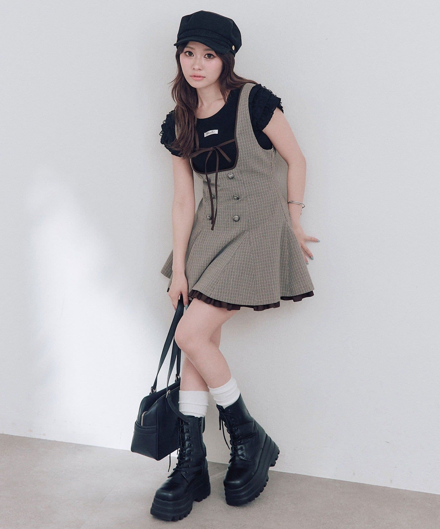 OLIVE des OLIVE(オリーブ デ オリーブ) 袖レースTシャツ
