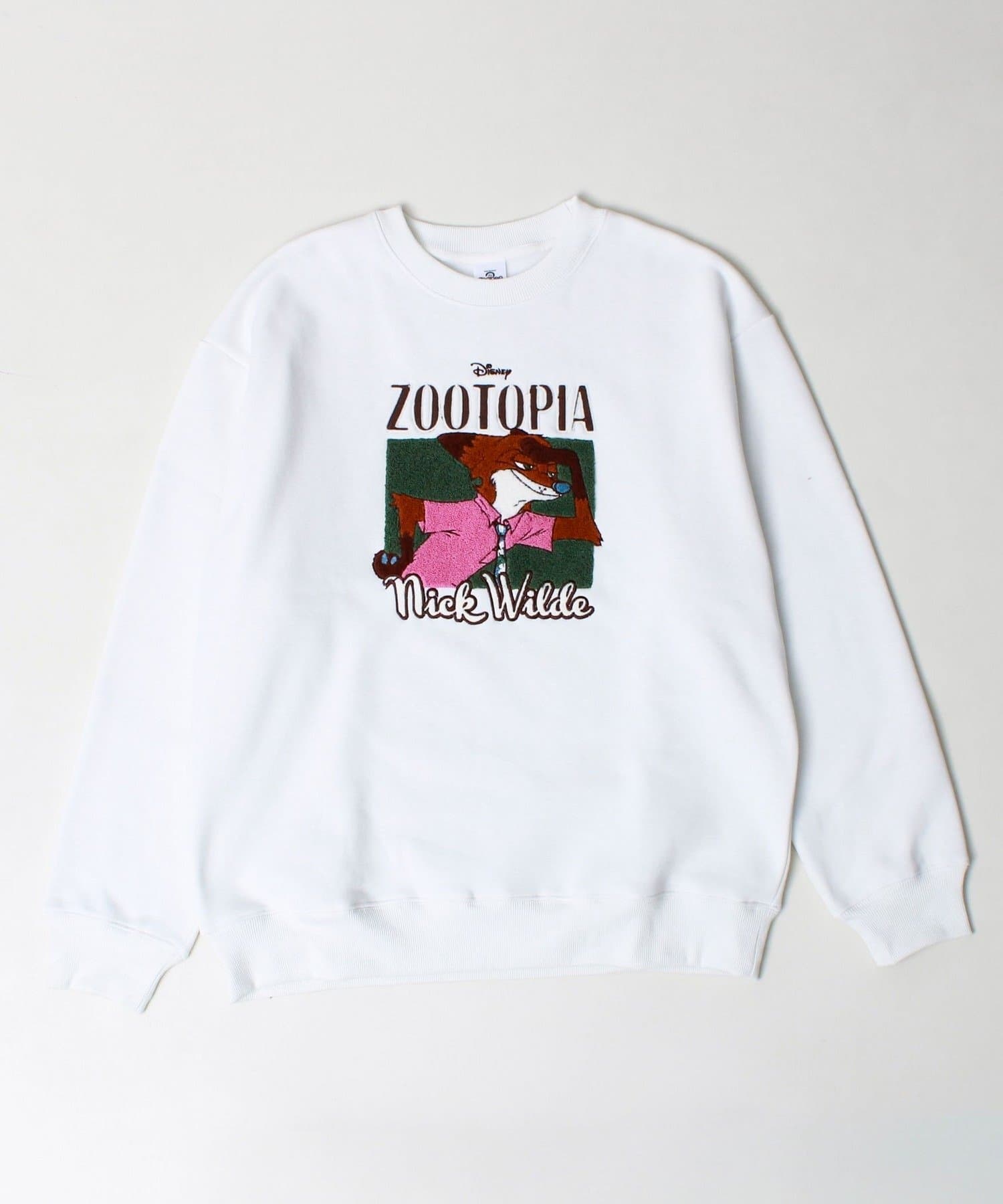 ZOOTOPIA】ニック＆ジュディ サガラ刺繍クルースウェット 裏起毛