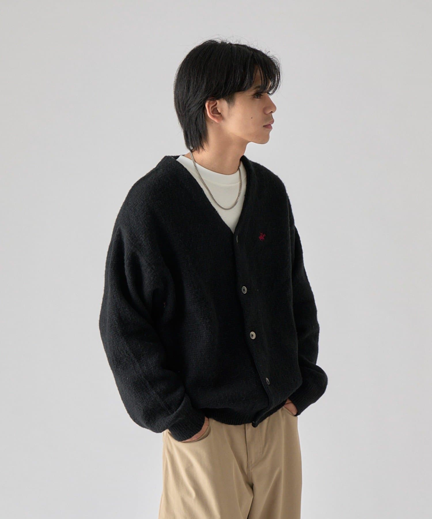 -goocy-(グーシー) 【BHPC】モヘアタッチニットカーディガン