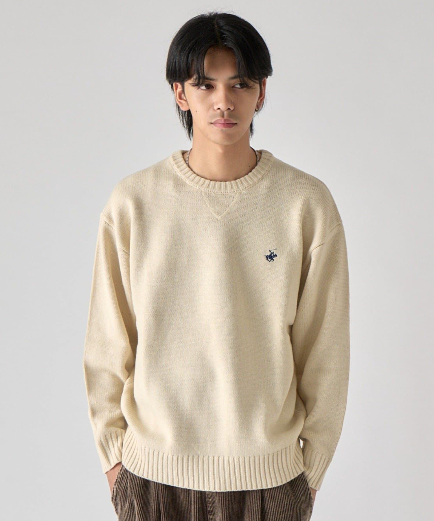 -goocy-(グーシー) 【BHPC】ガゼットステッチクルーネックニット