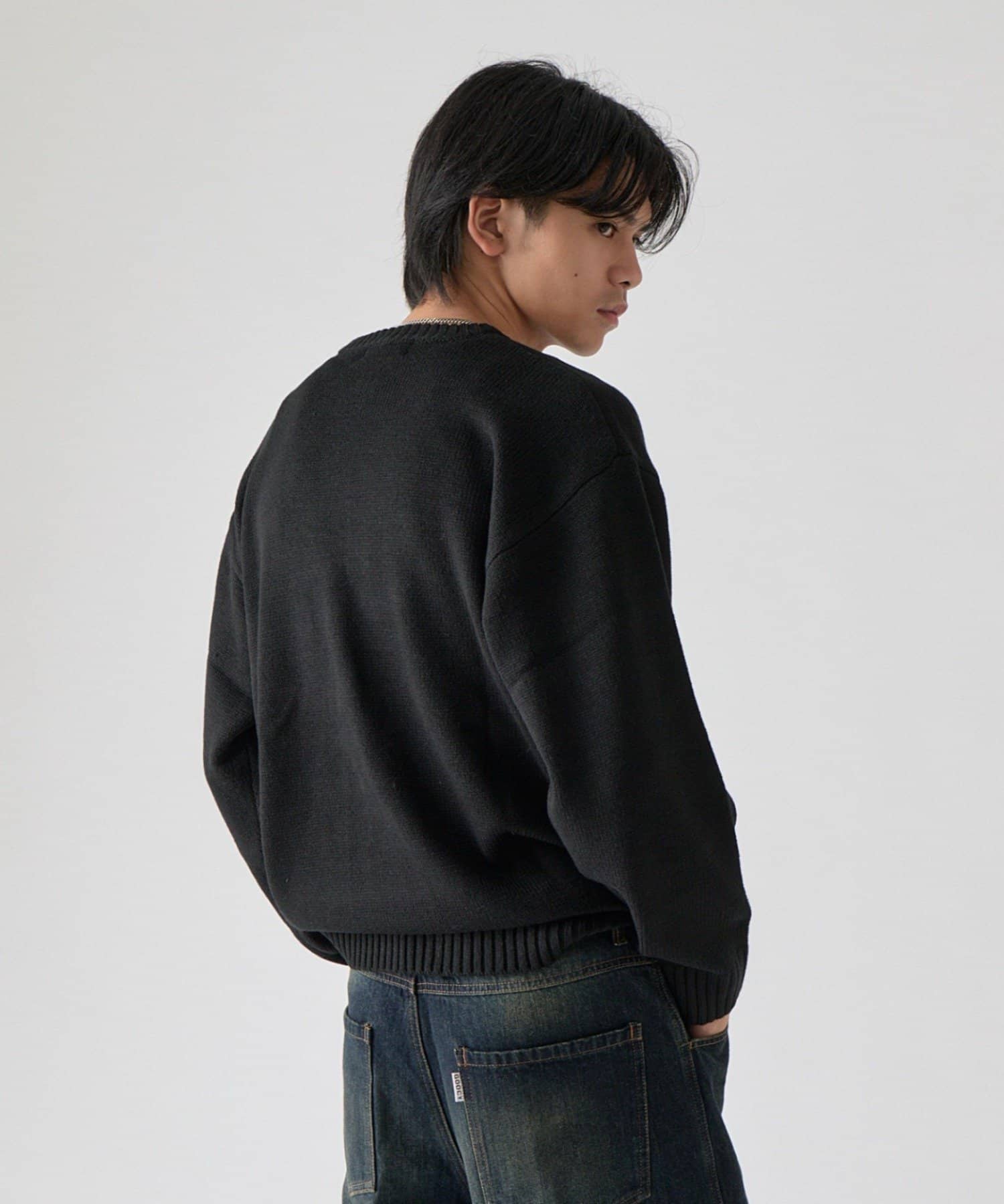 -goocy-(グーシー) 【BHPC】ガゼットステッチクルーネックニット