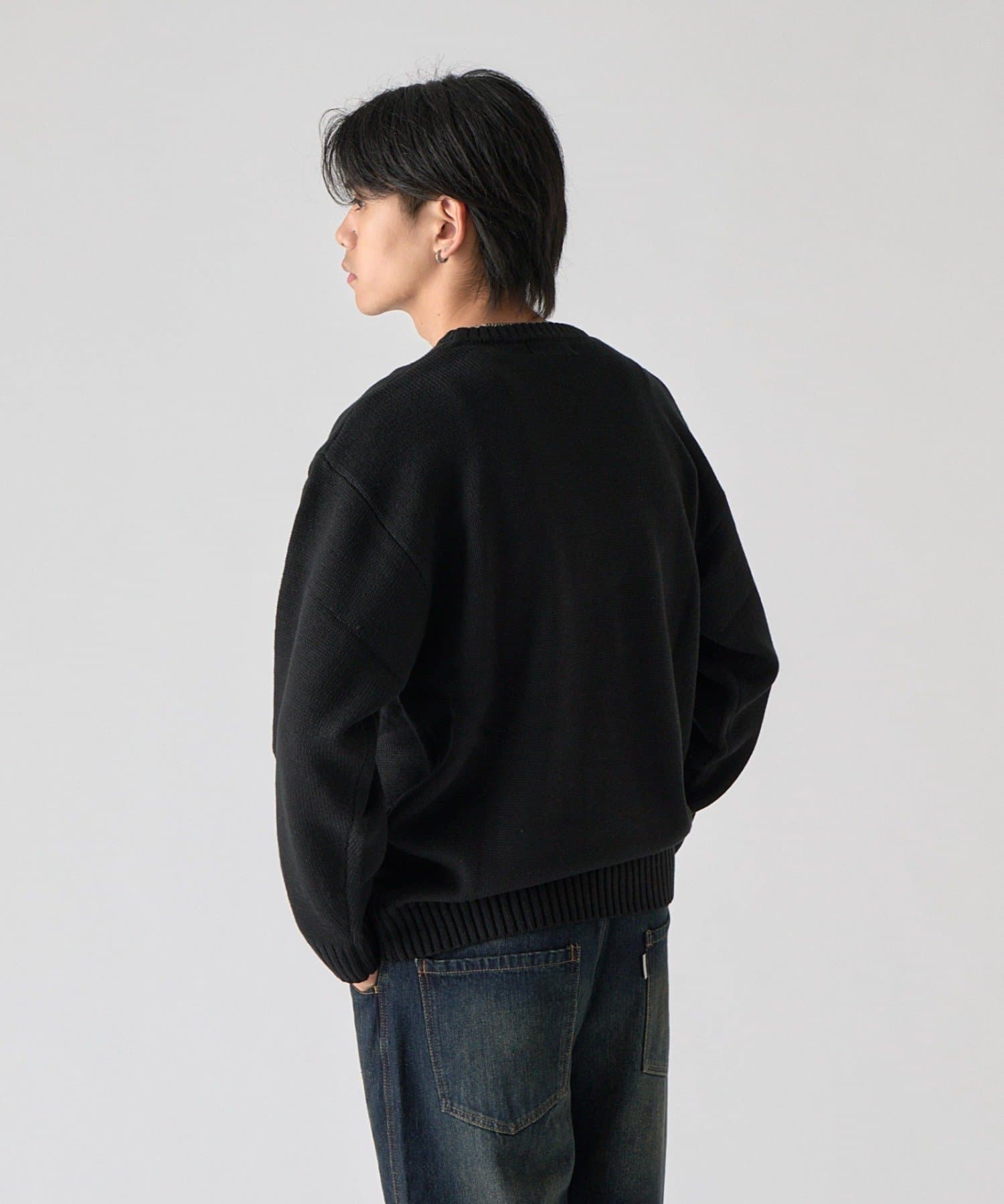 -goocy-(グーシー) 【BHPC】ガゼットステッチクルーネックニット