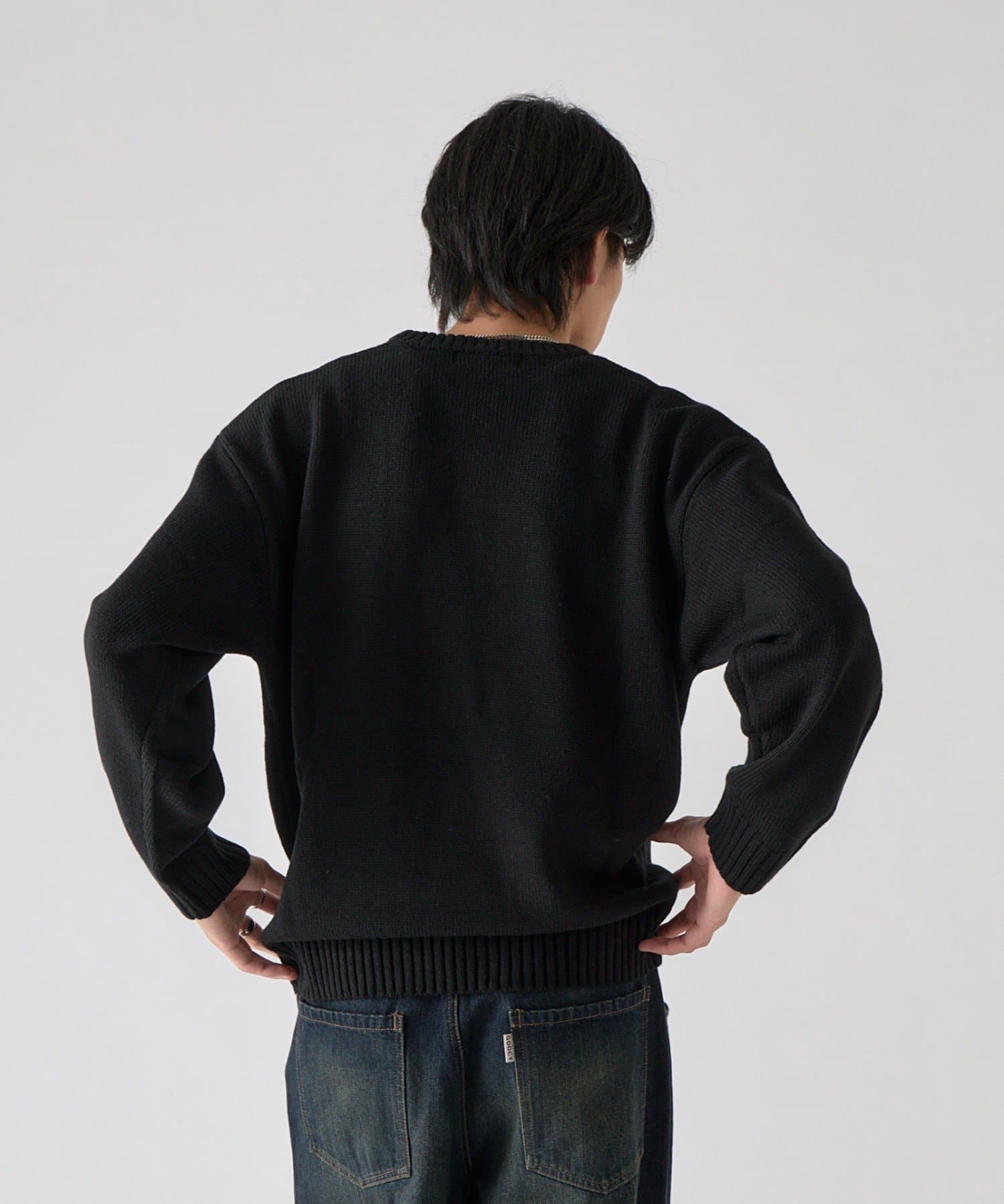 -goocy-(グーシー) 【BHPC】ガゼットステッチクルーネックニット