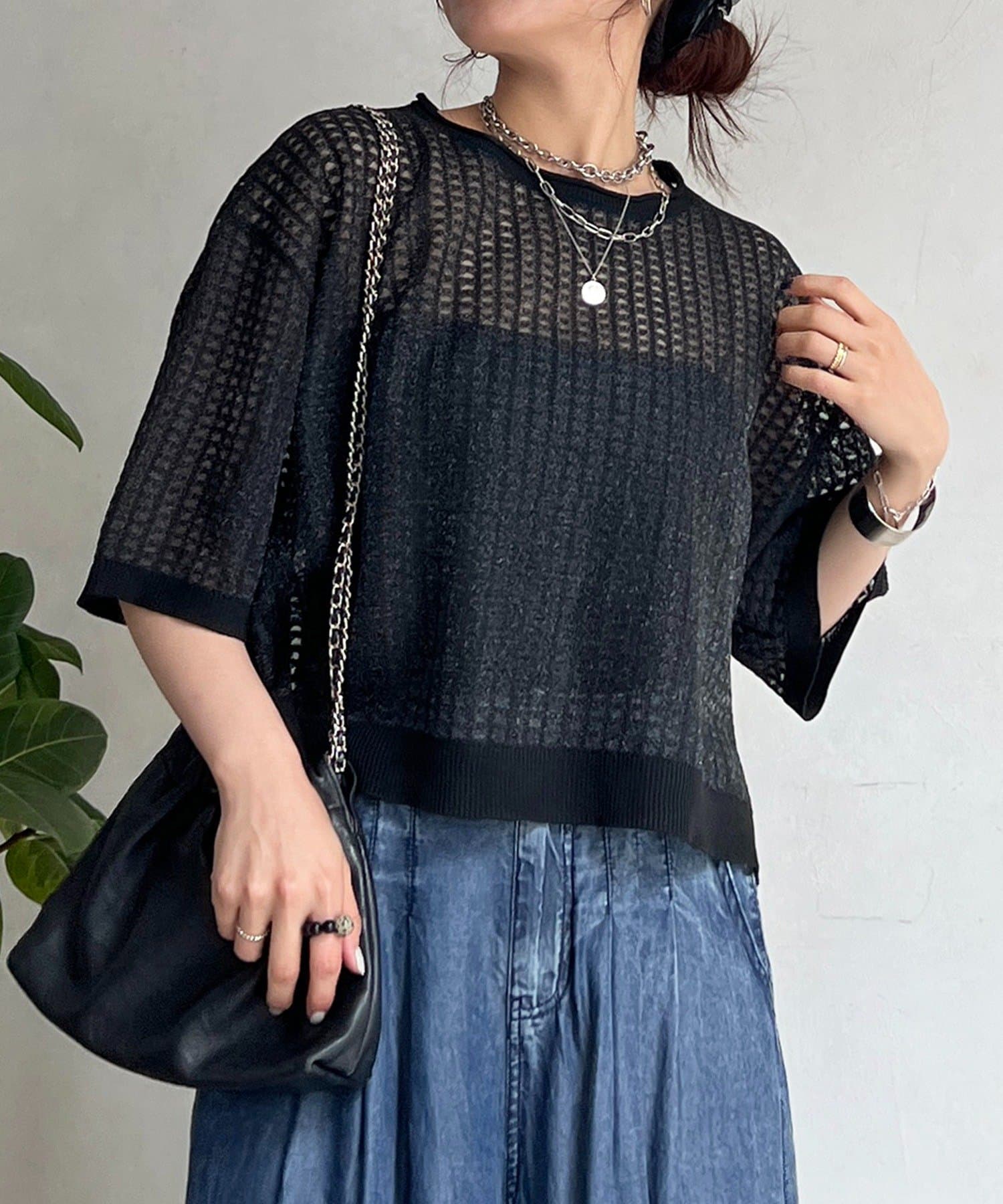 un dix cors(アンディコール) ジャガード編みプルオーバー