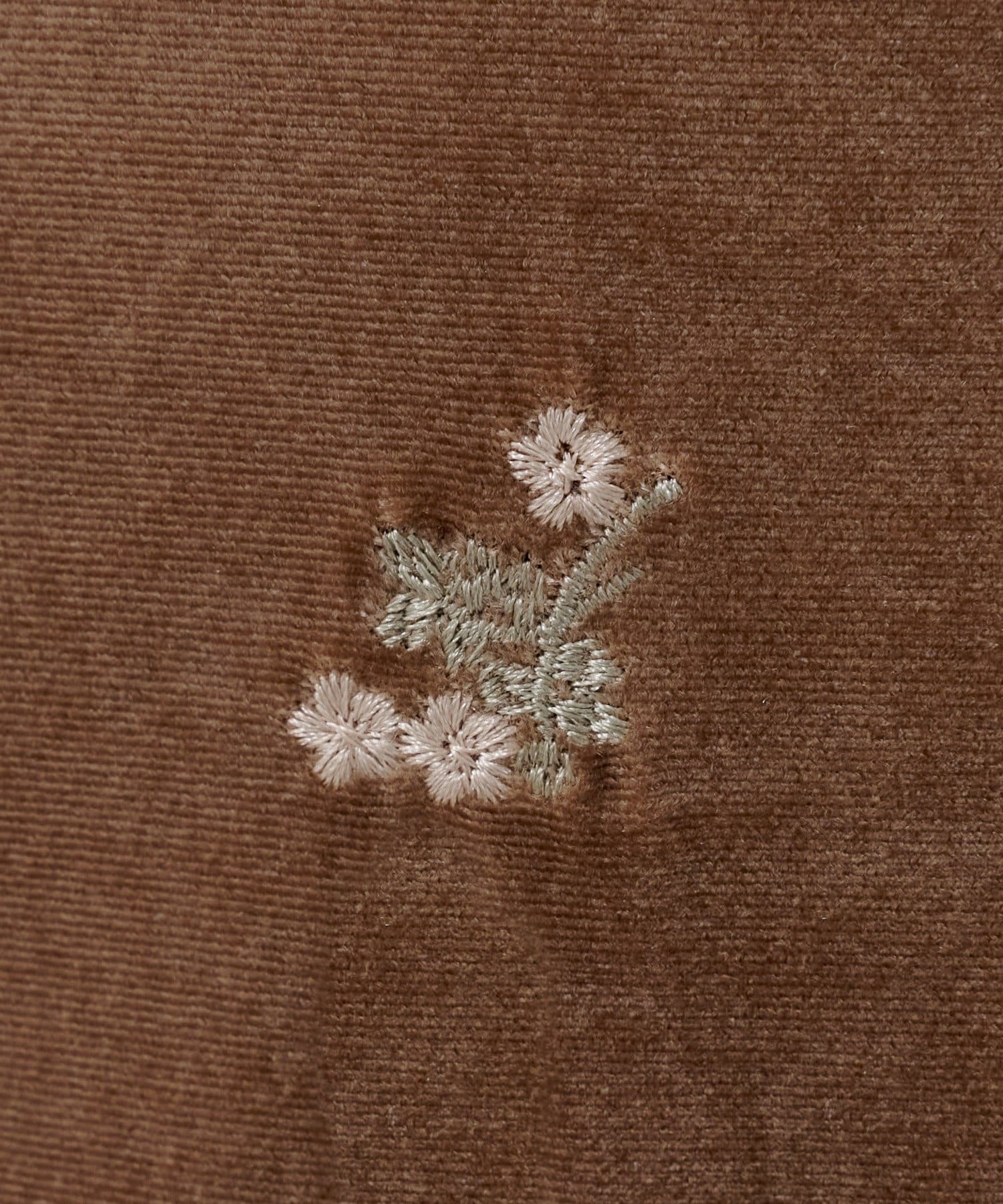 OUTLET(アウトレット) 【SHENERY】ベロア刺繍ワンピース