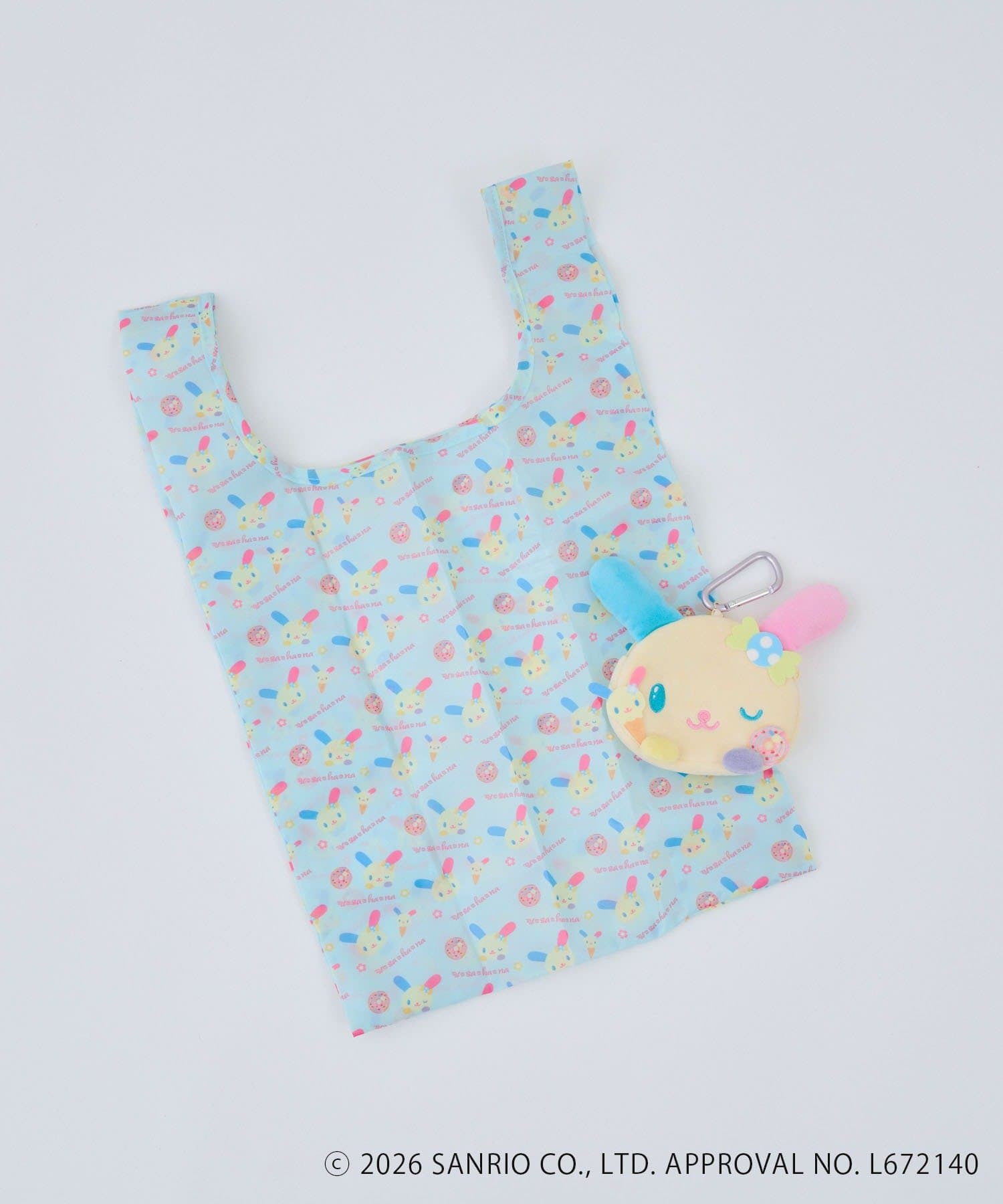 Remind me and forever(リマインドミーアンドフォーエバー) 【サンリオキャラクターズ】ウサハナ ポーチ付エコバッグ