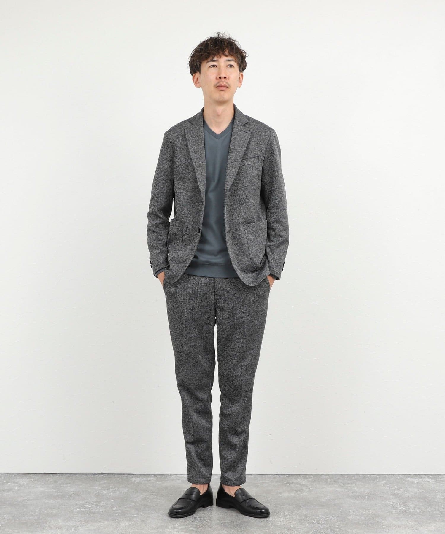 NOLLEY'S(ノーリーズ) 《ビジカジ対応》シルケットスムース Vネック ドレスロンT 26AW