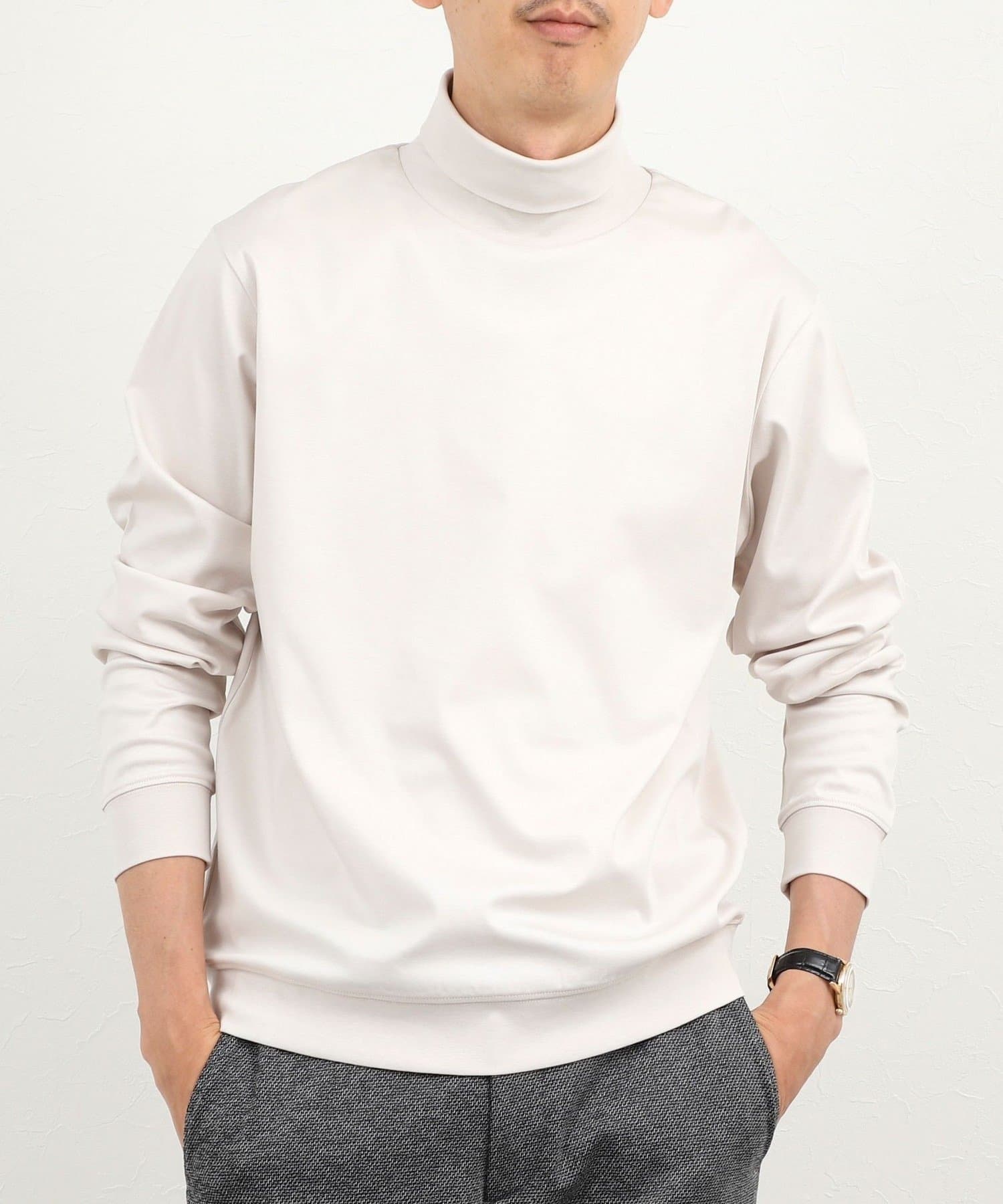 NOLLEY'S(ノーリーズ) 《ビジカジ対応》シルケットスムース タートルネック ドレスロンT 26AW