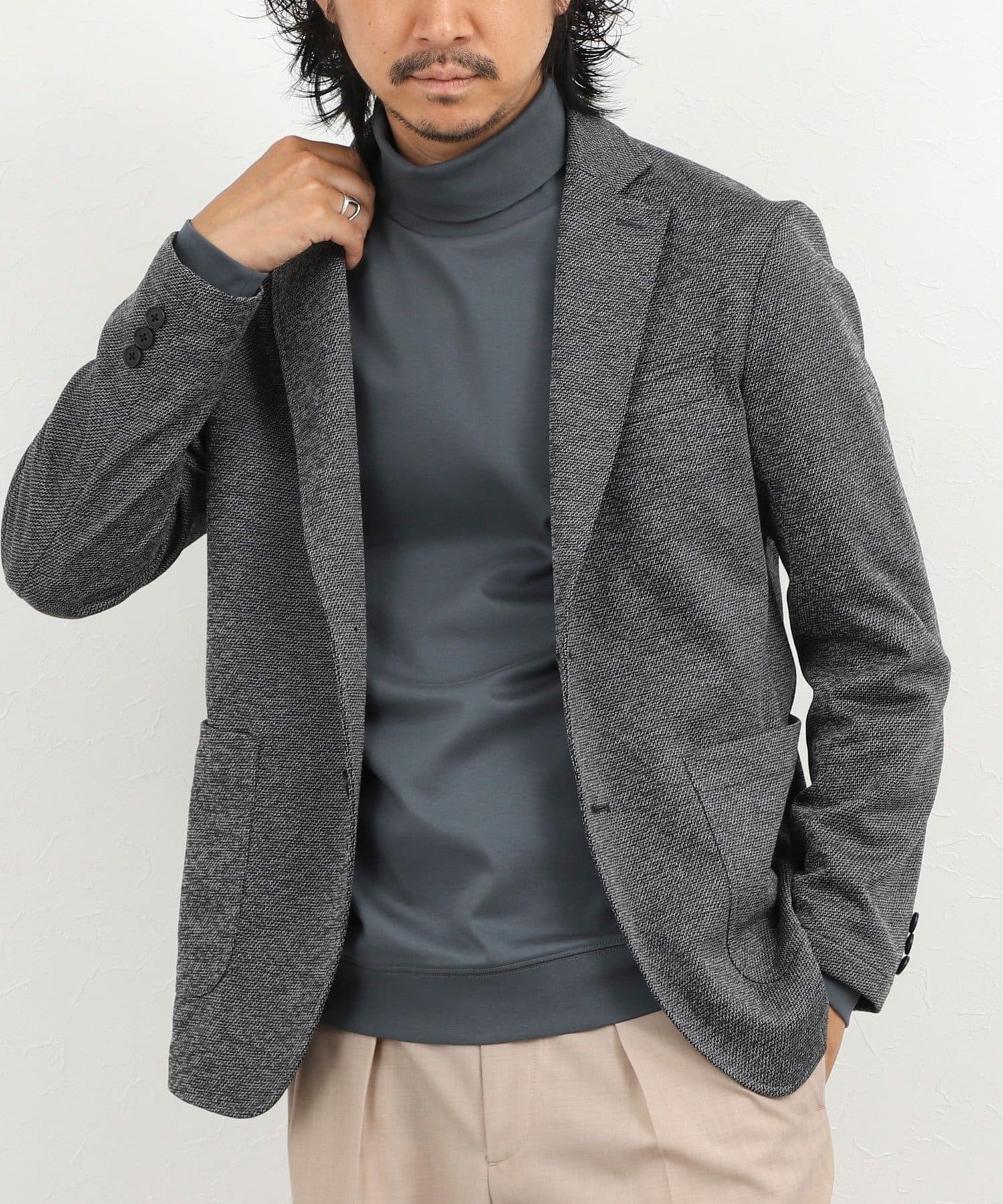 NOLLEY'S(ノーリーズ) 《ビジカジ対応》シルケットスムース タートルネック ドレスロンT 26AW