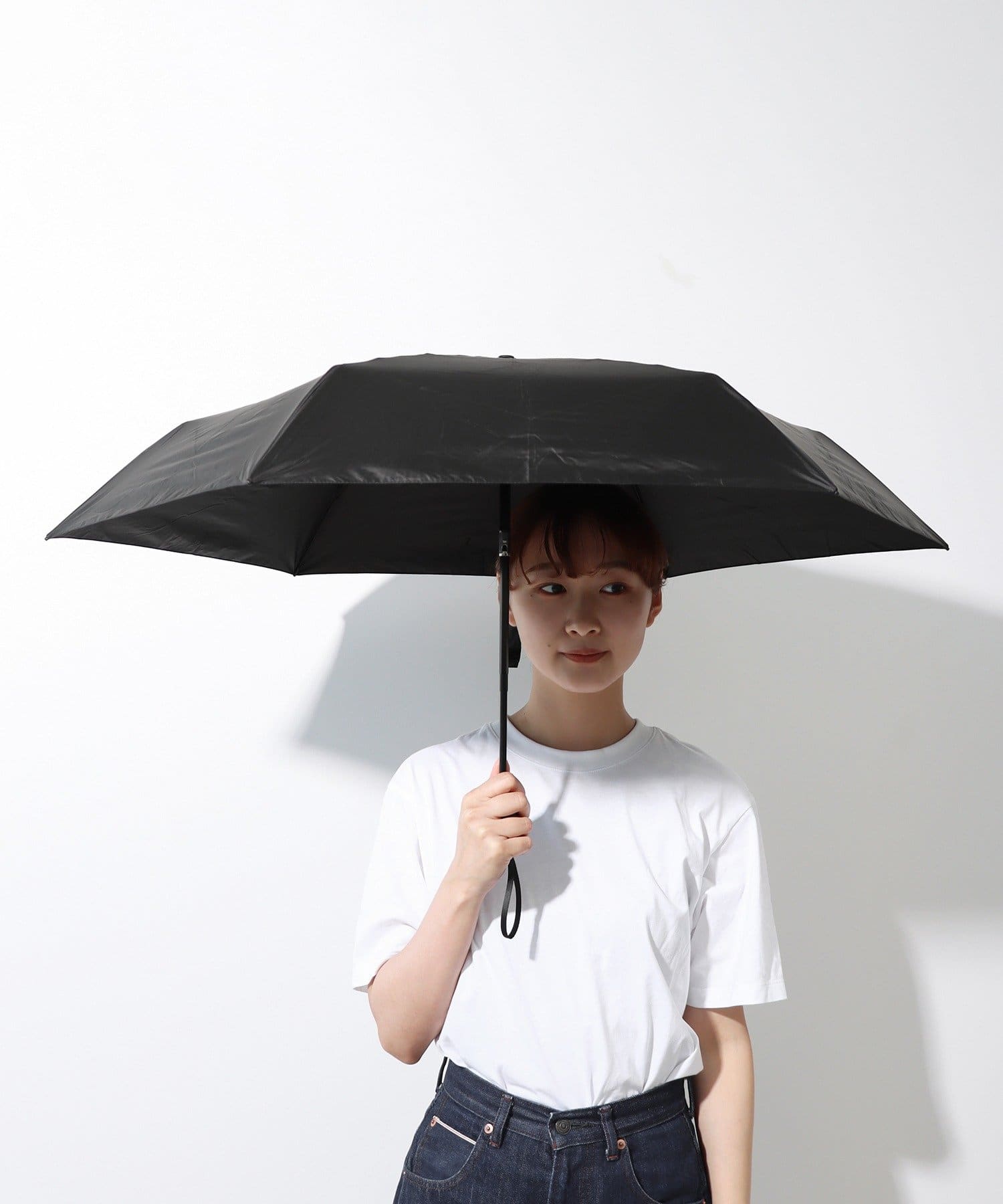 3COINS(スリーコインズ) 晴雨兼用軽量自動開閉折傘