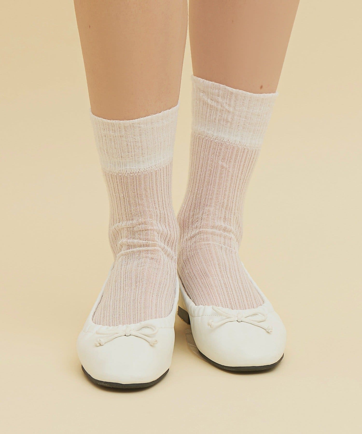 3COINS(スリーコインズ) プリーツソックス
