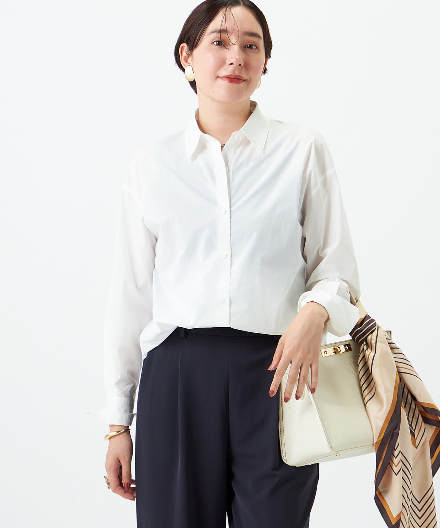 NOLLEY'S(ノーリーズ) ウォッシャブルベーシックレギュラーシャツ